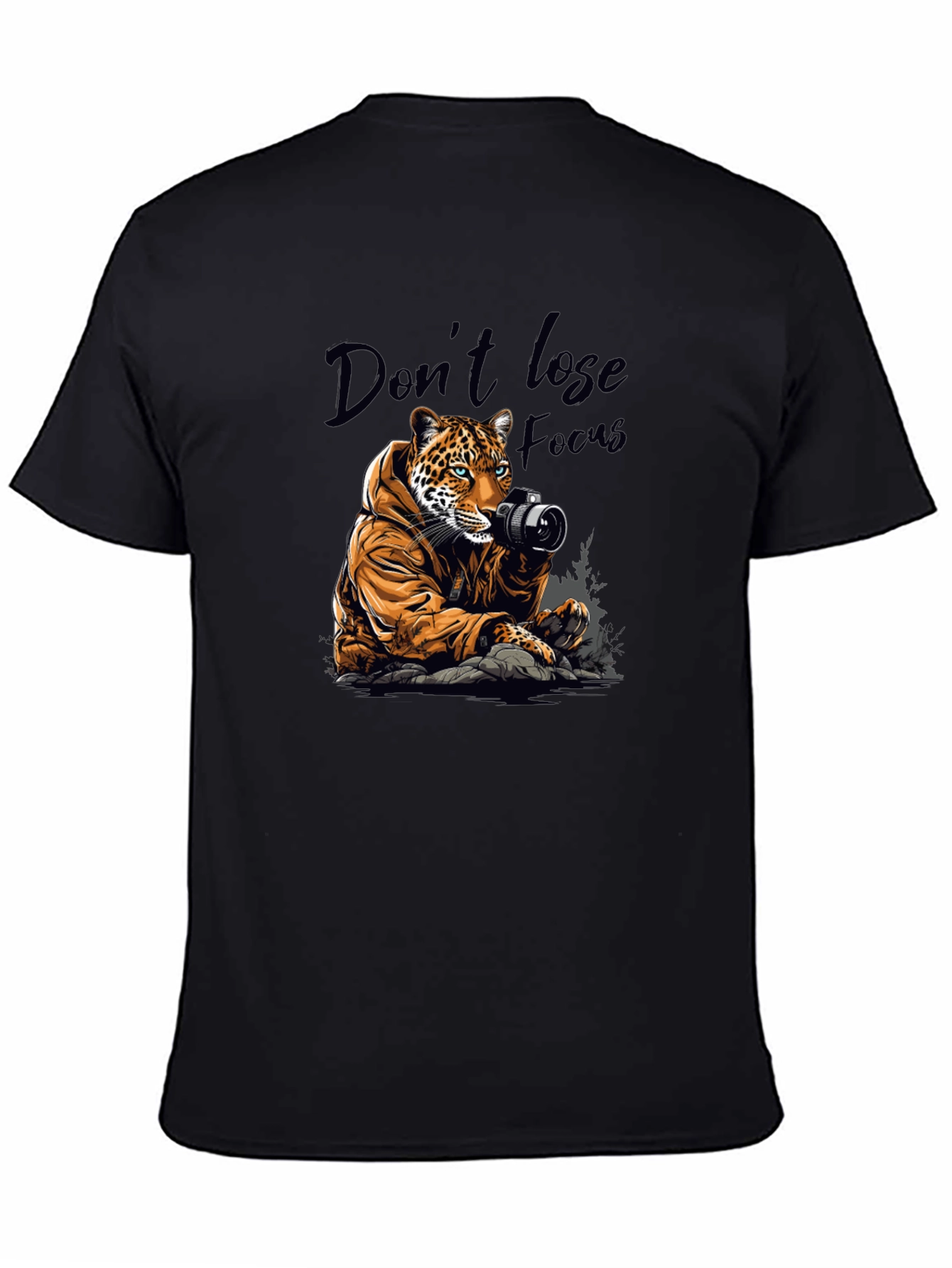 Leopard Photographer Graphic Tee