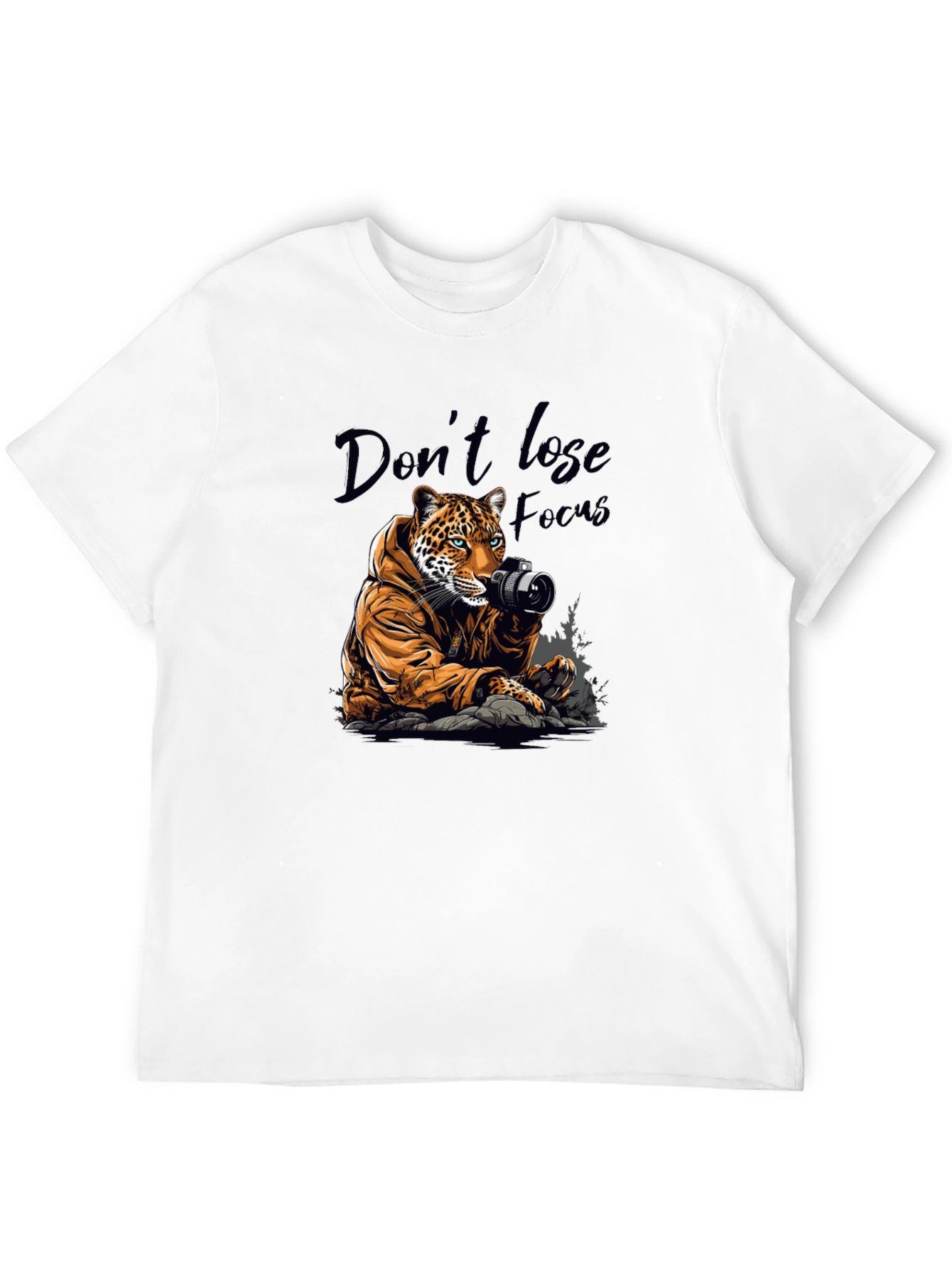 Leopard Photographer Graphic Tee