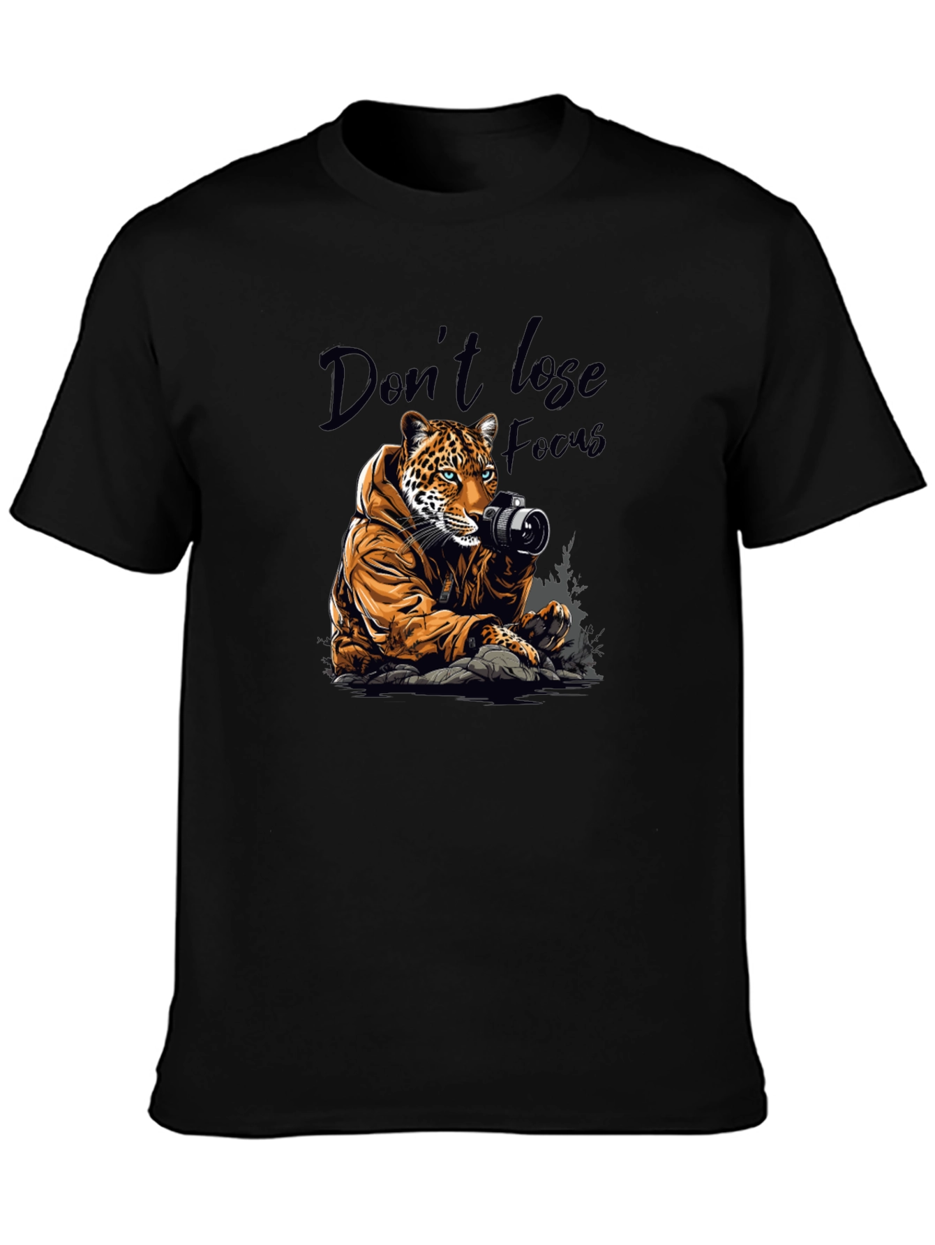 Leopard Photographer Graphic Tee