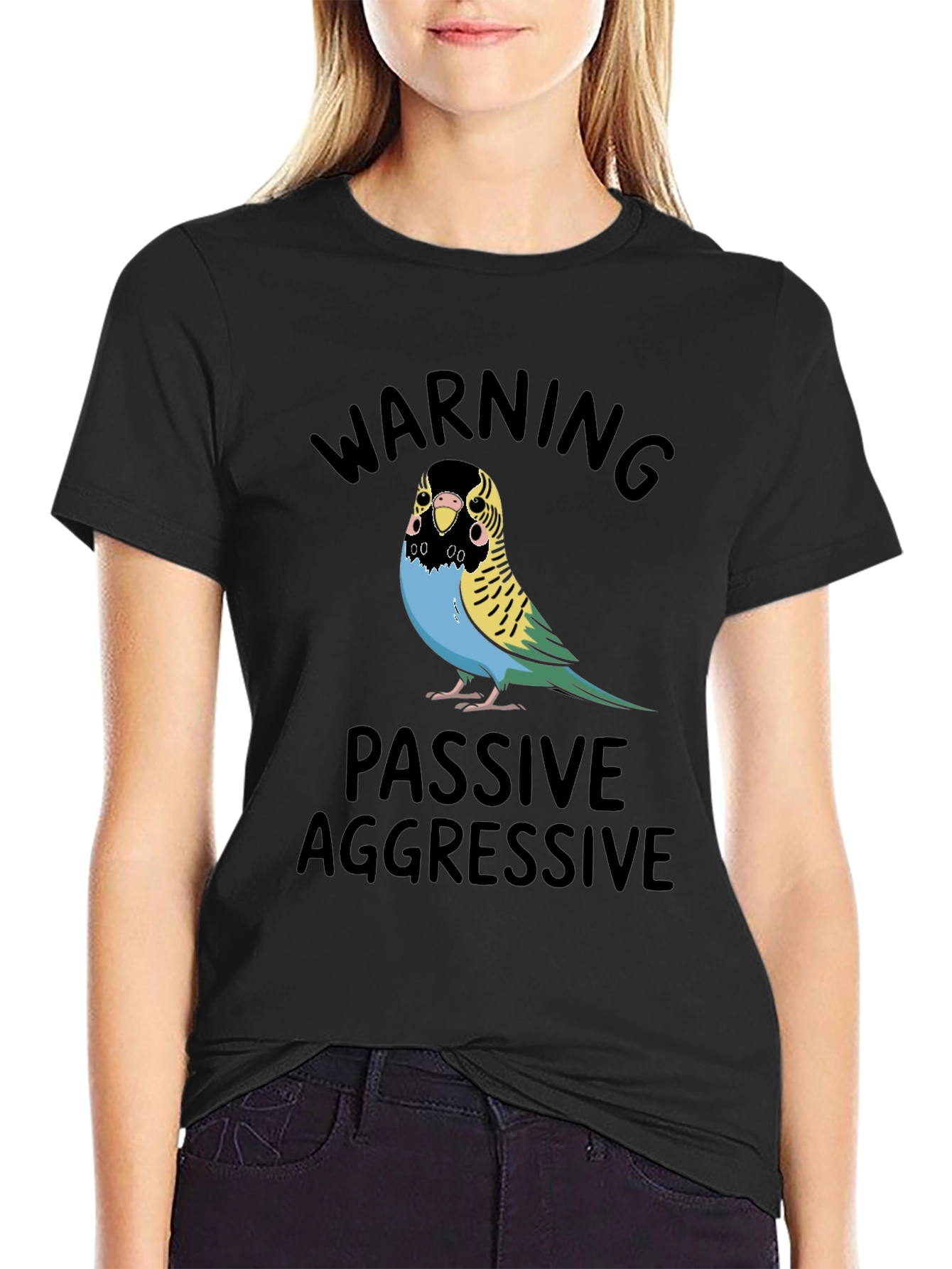 Passive Aggressive Budgie T-Shirt