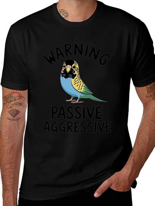 Passive Aggressive Budgie T-Shirt