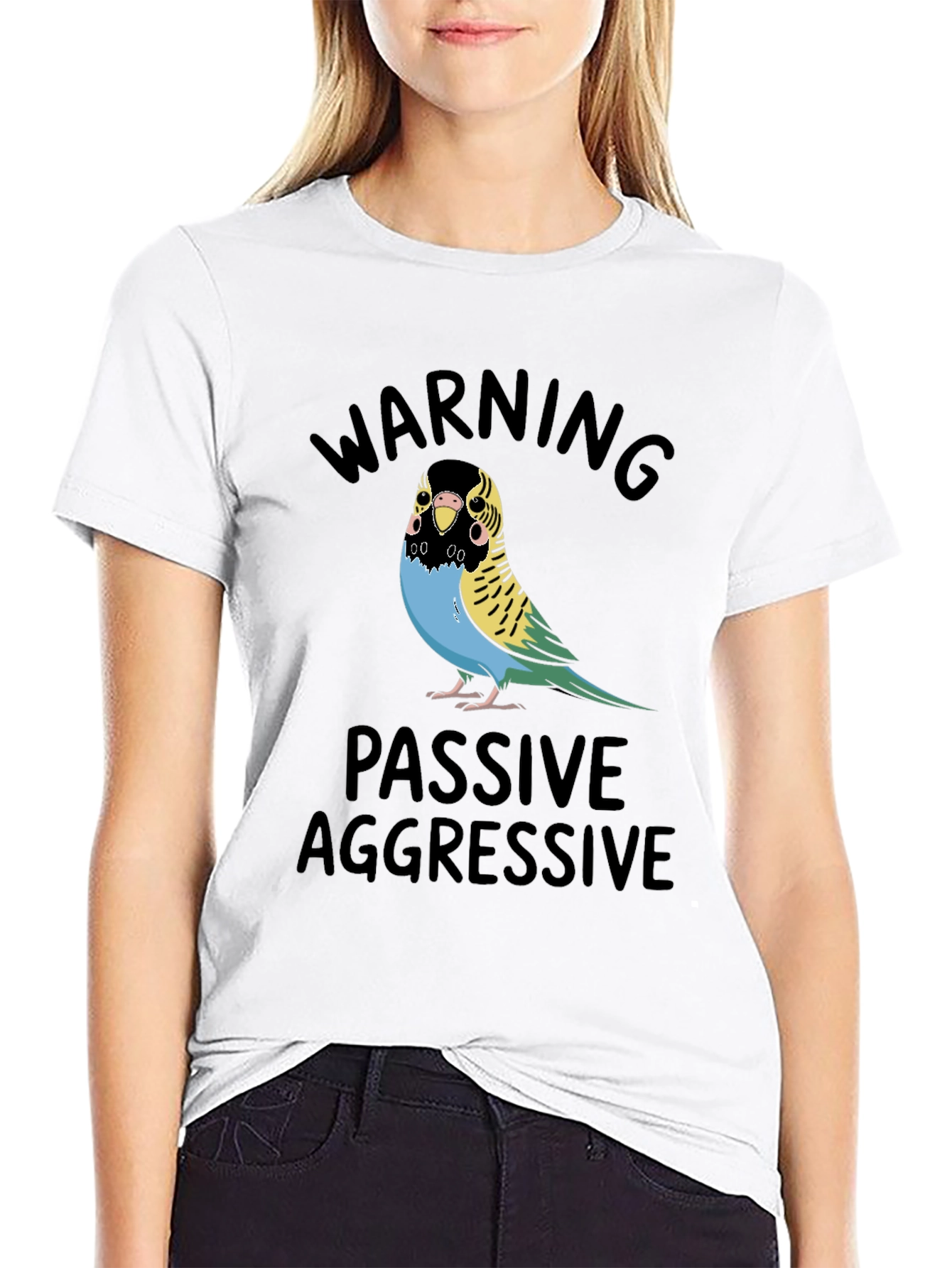 Passive Aggressive Budgie T-Shirt