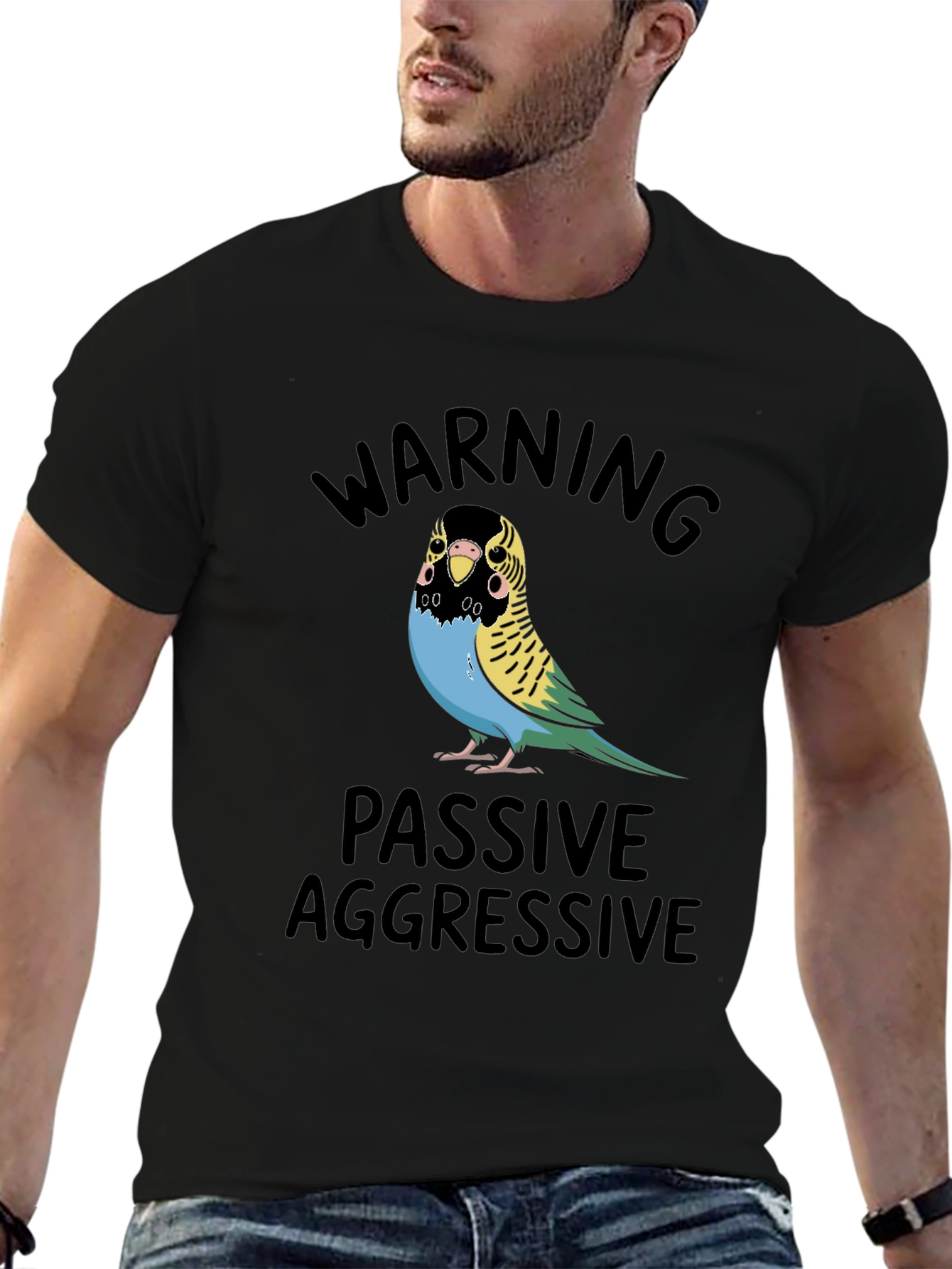 Passive Aggressive Budgie T-Shirt