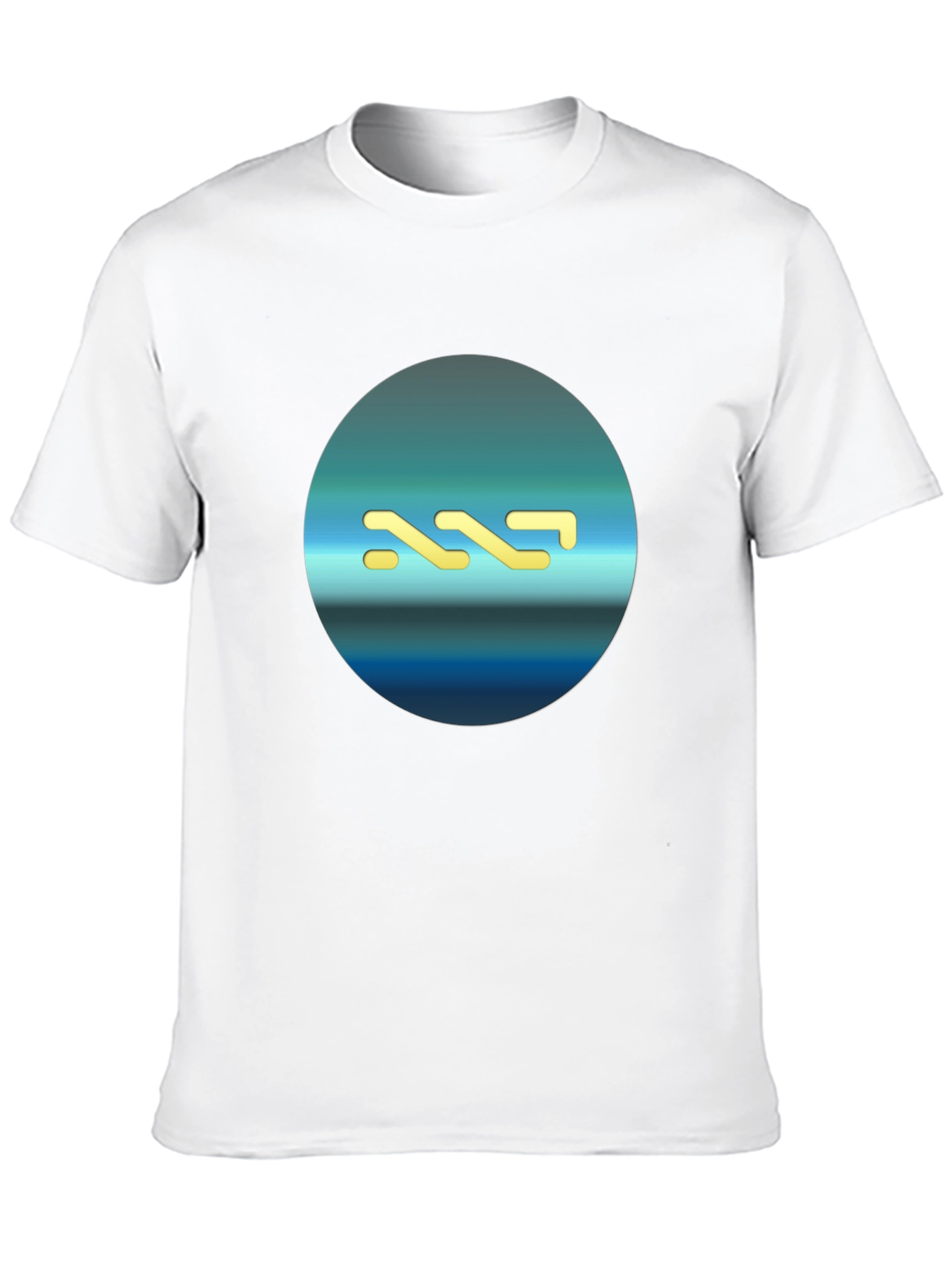 Modern Geometric Black T-Shirt