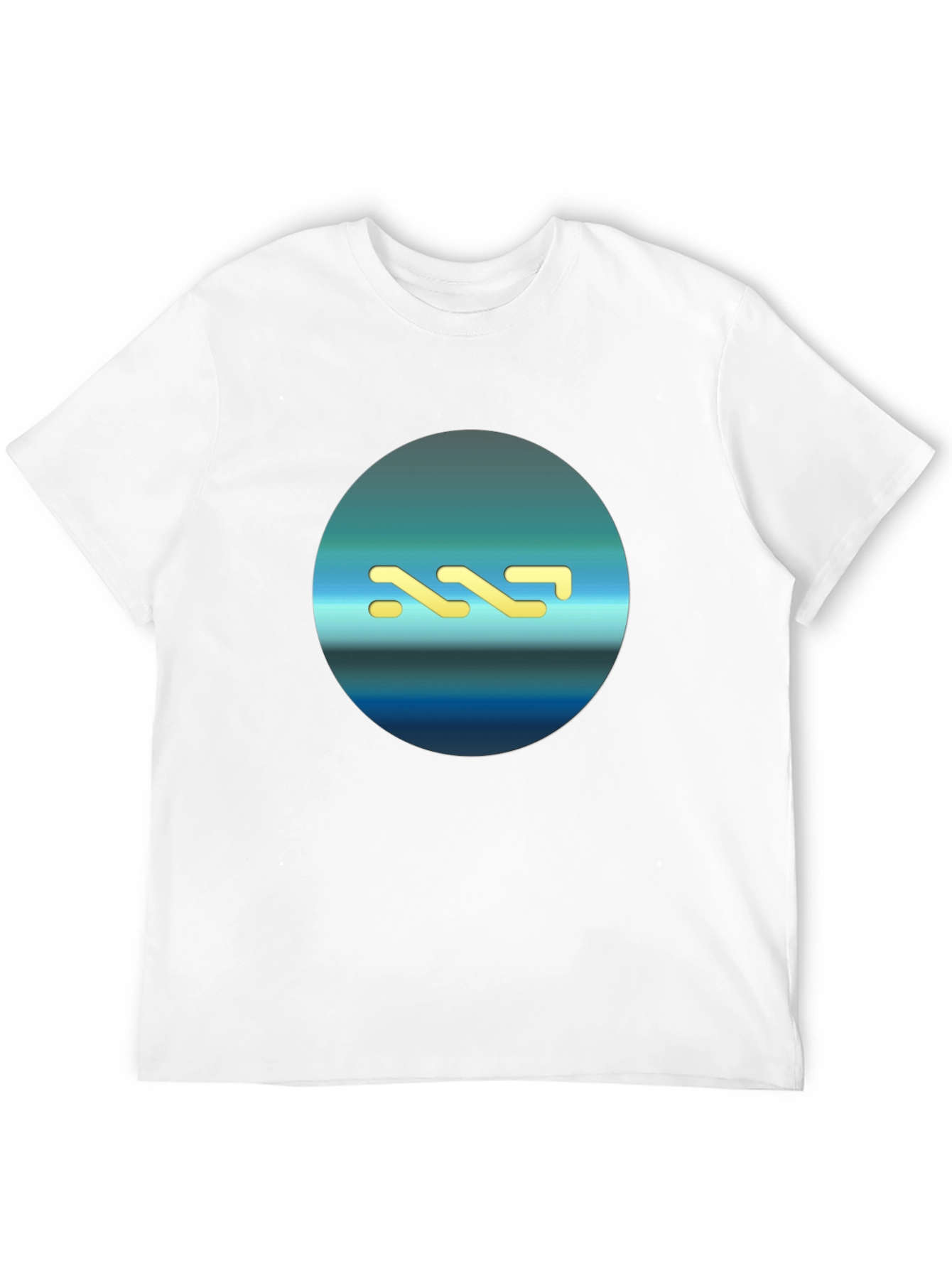 Modern Geometric Black T-Shirt