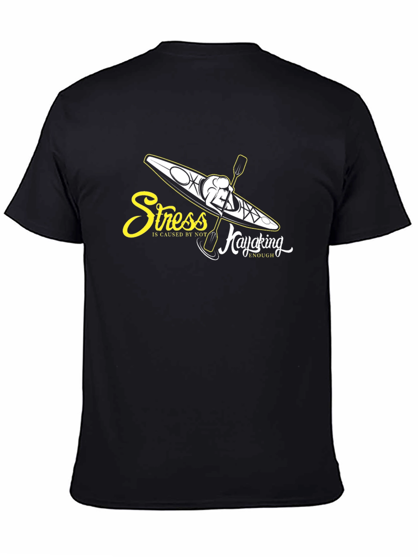 Stress Kayaking Black T-Shirt