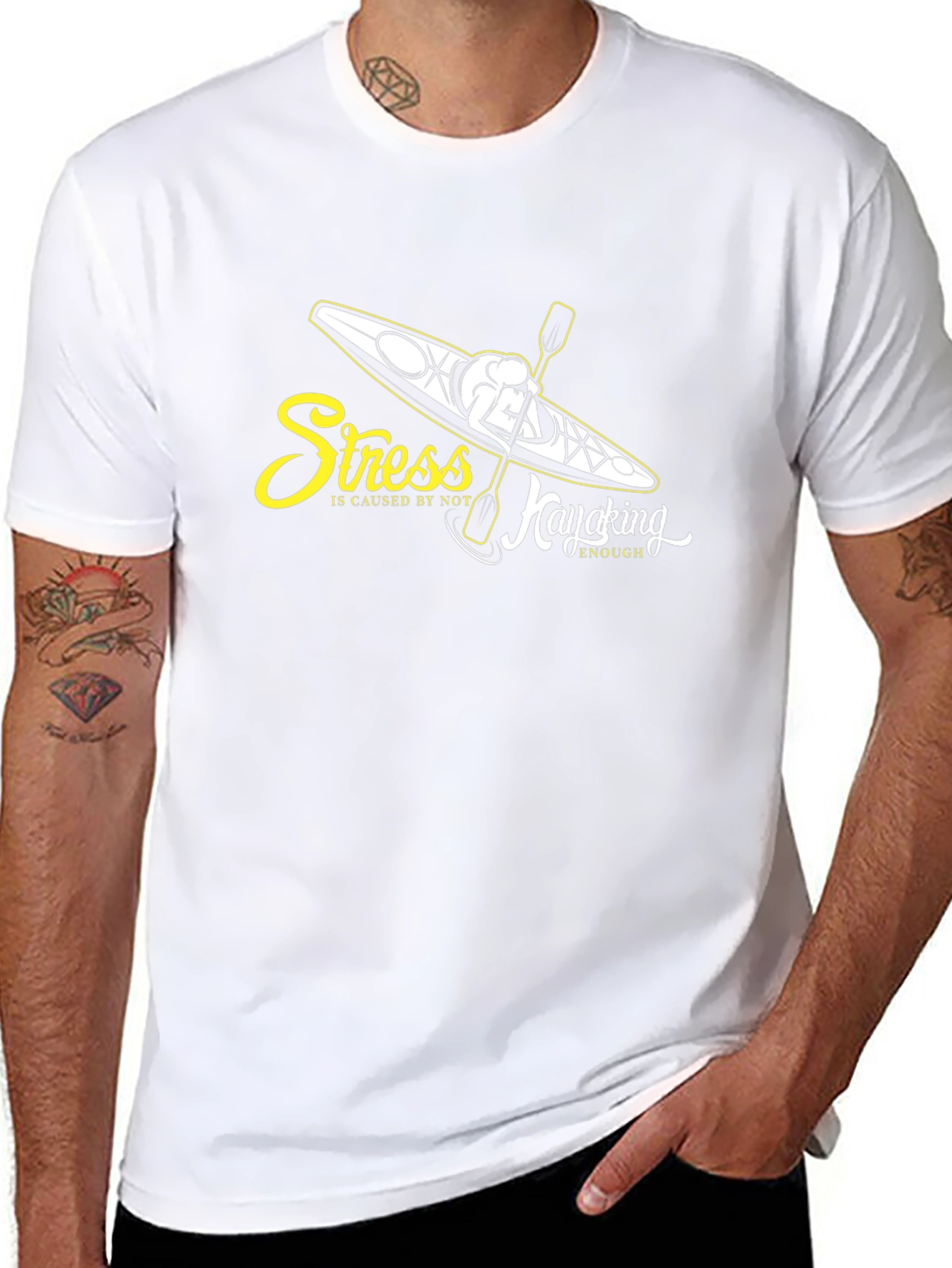 Stress Kayaking Black T-Shirt