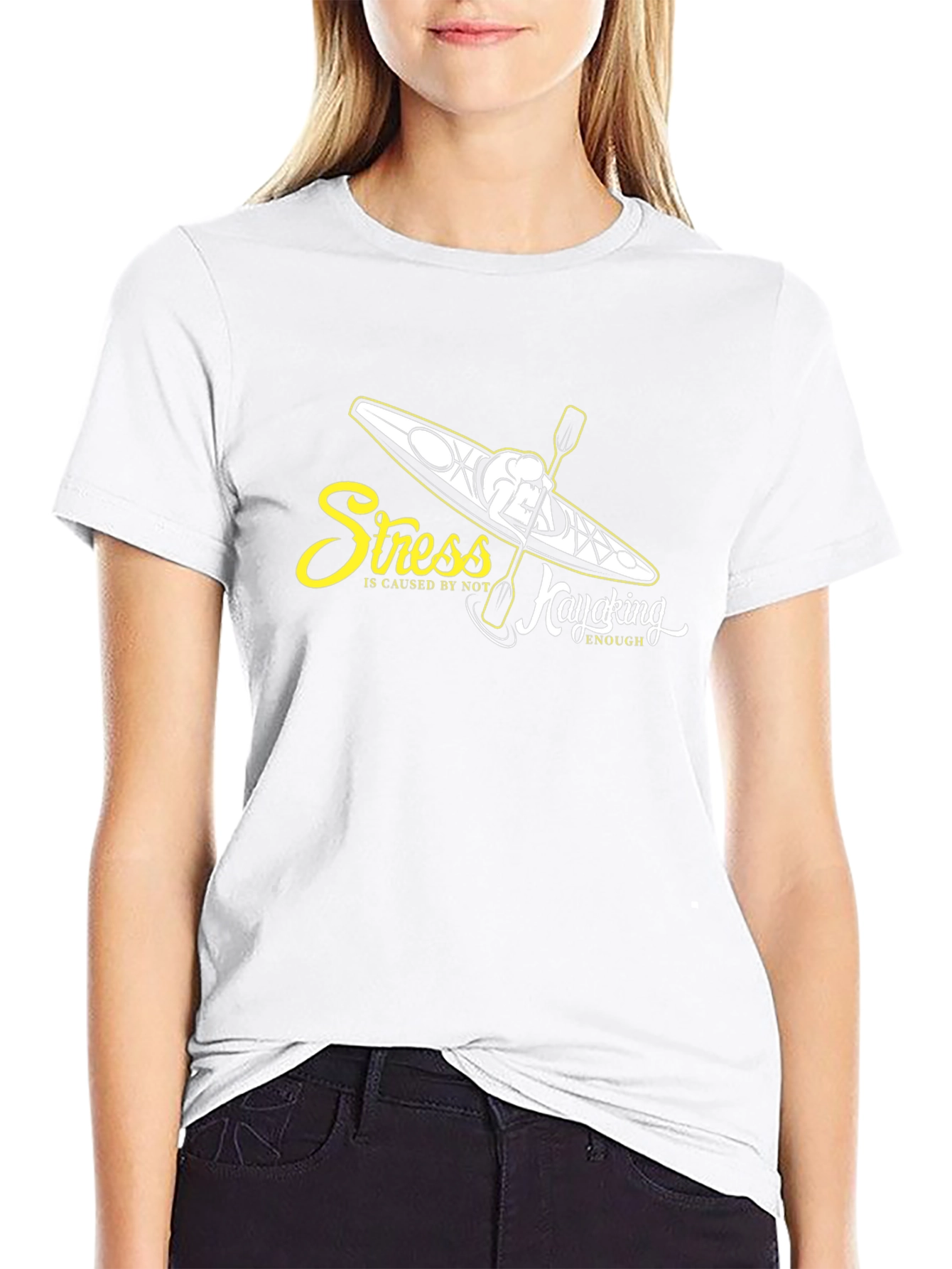 Stress Kayaking Black T-Shirt