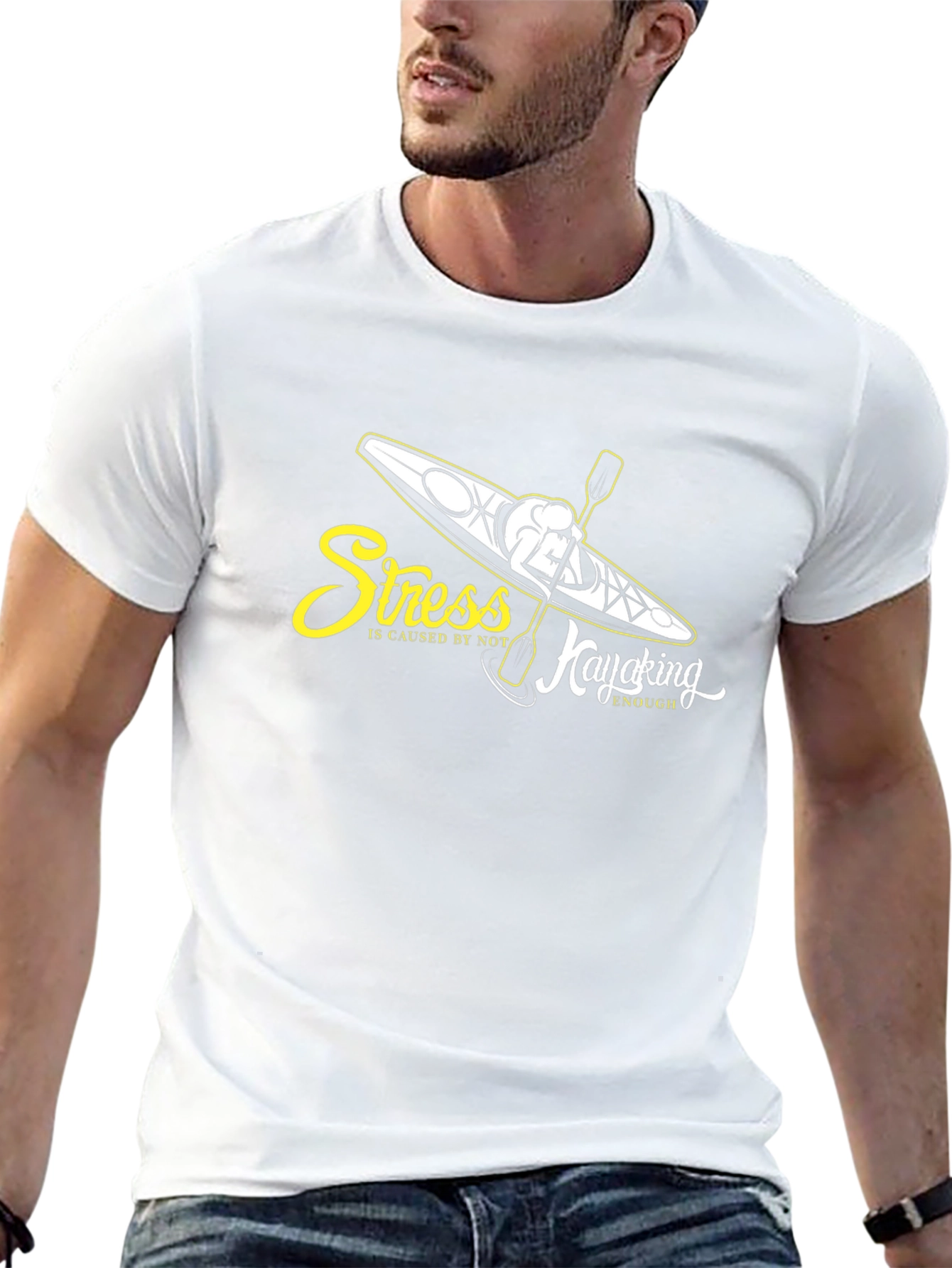 Stress Kayaking Black T-Shirt