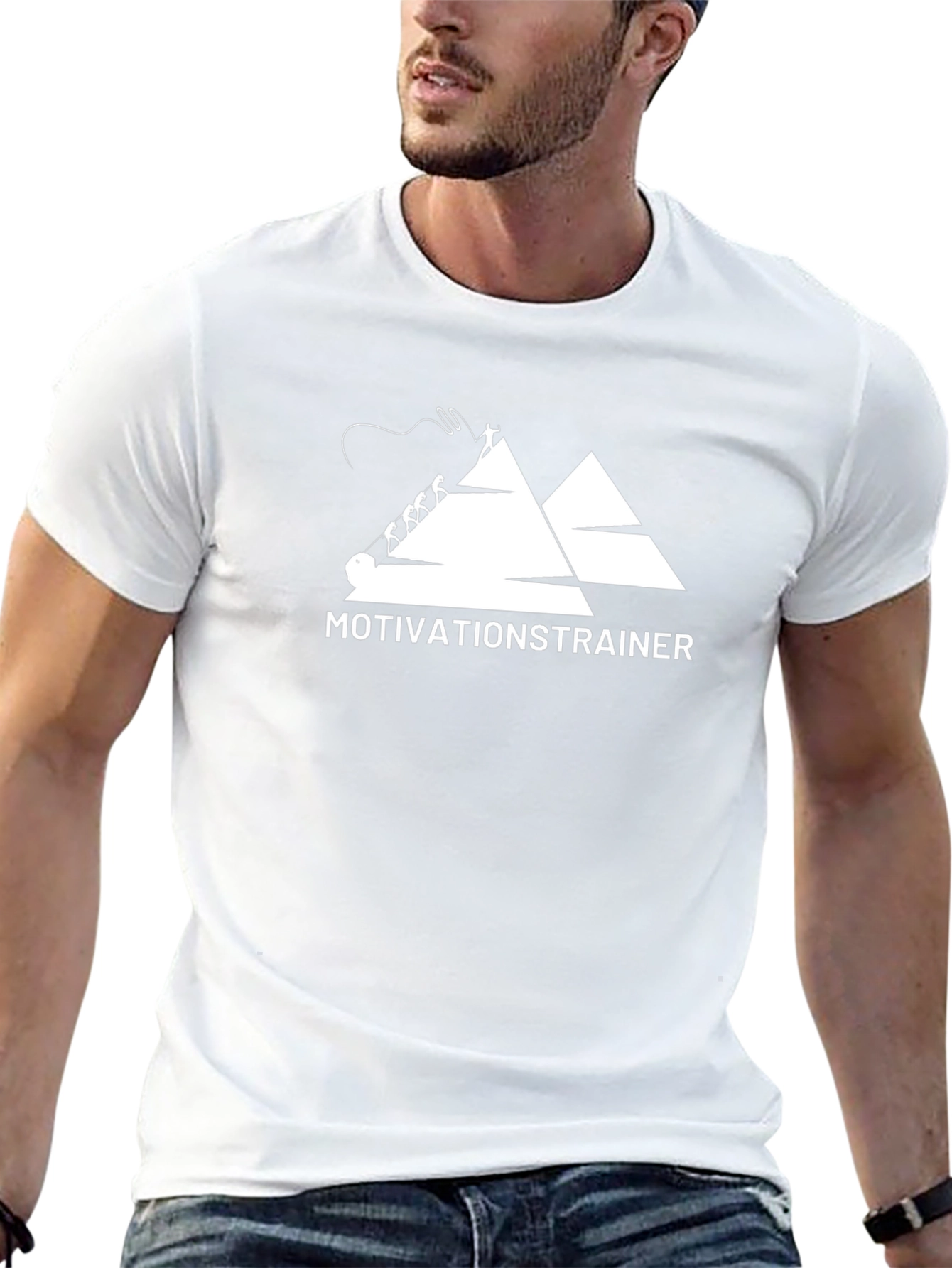 Motivation Trainer Graphic Tee - Mens Black T-Shirt