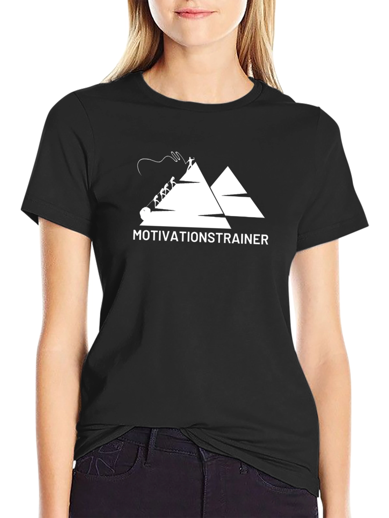 Motivation Trainer Graphic Tee - Mens Black T-Shirt