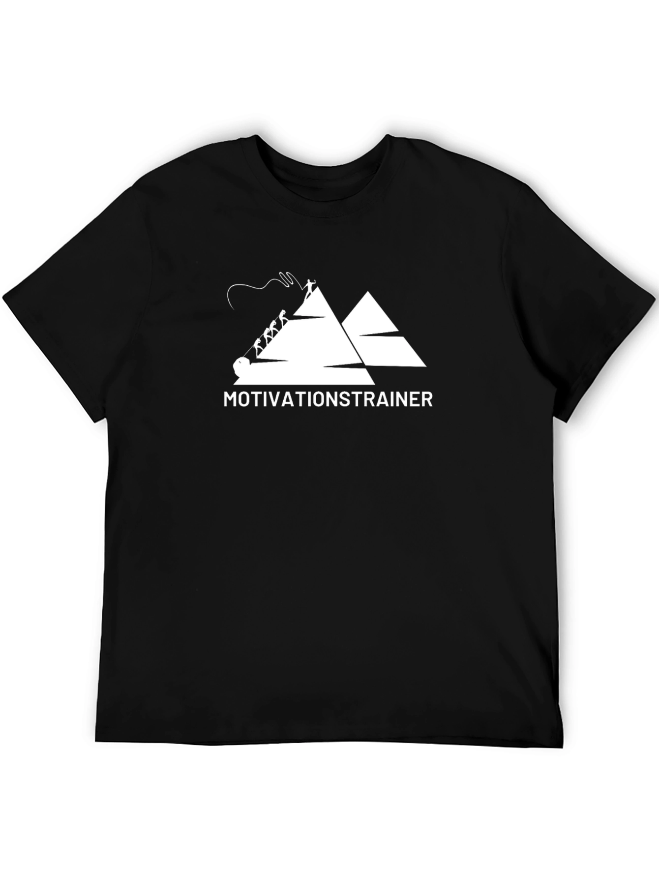 Motivation Trainer Graphic Tee - Mens Black T-Shirt