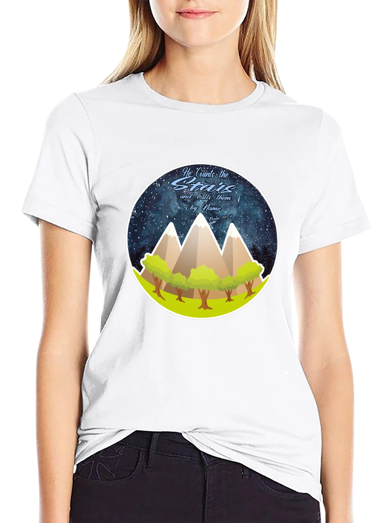 He Counts the Stars Graphic T-Shirt