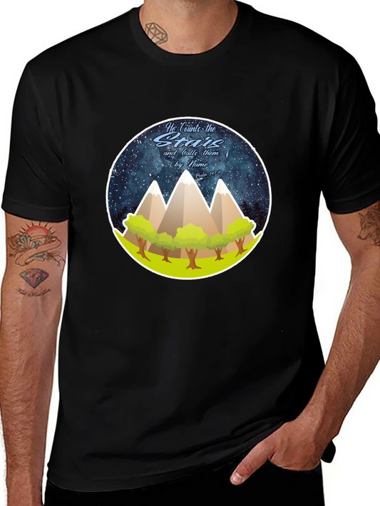 He Counts the Stars Graphic T-Shirt