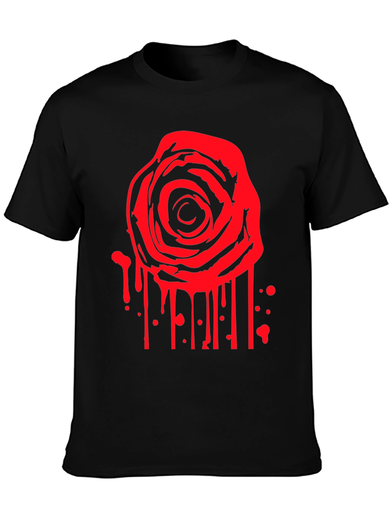 Red Rose Bleeding Graphic T-Shirt