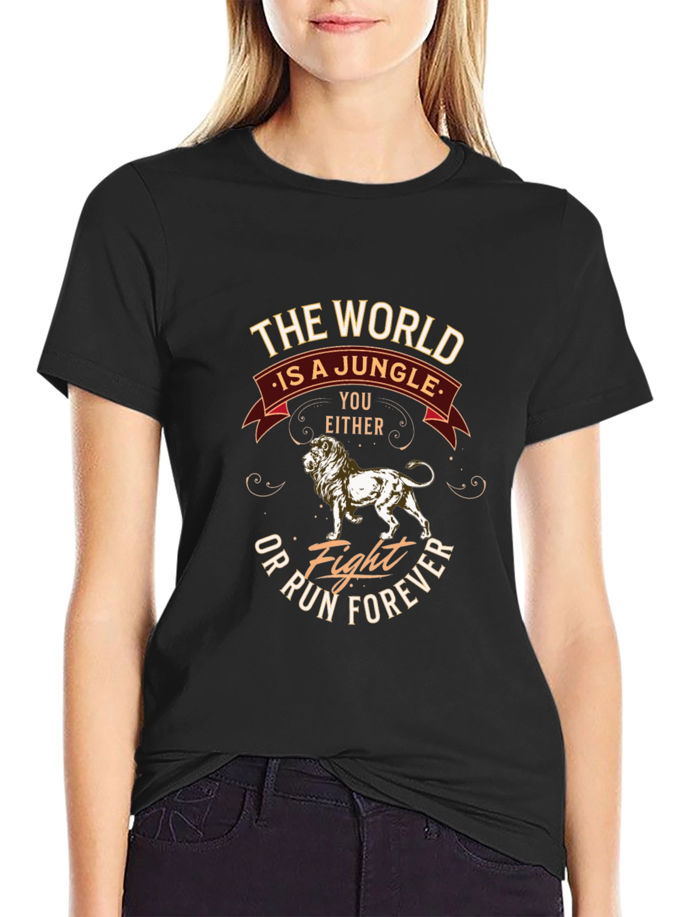 Jungle Lion Graphic T-Shirt