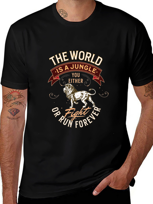 Jungle Lion Graphic T-Shirt