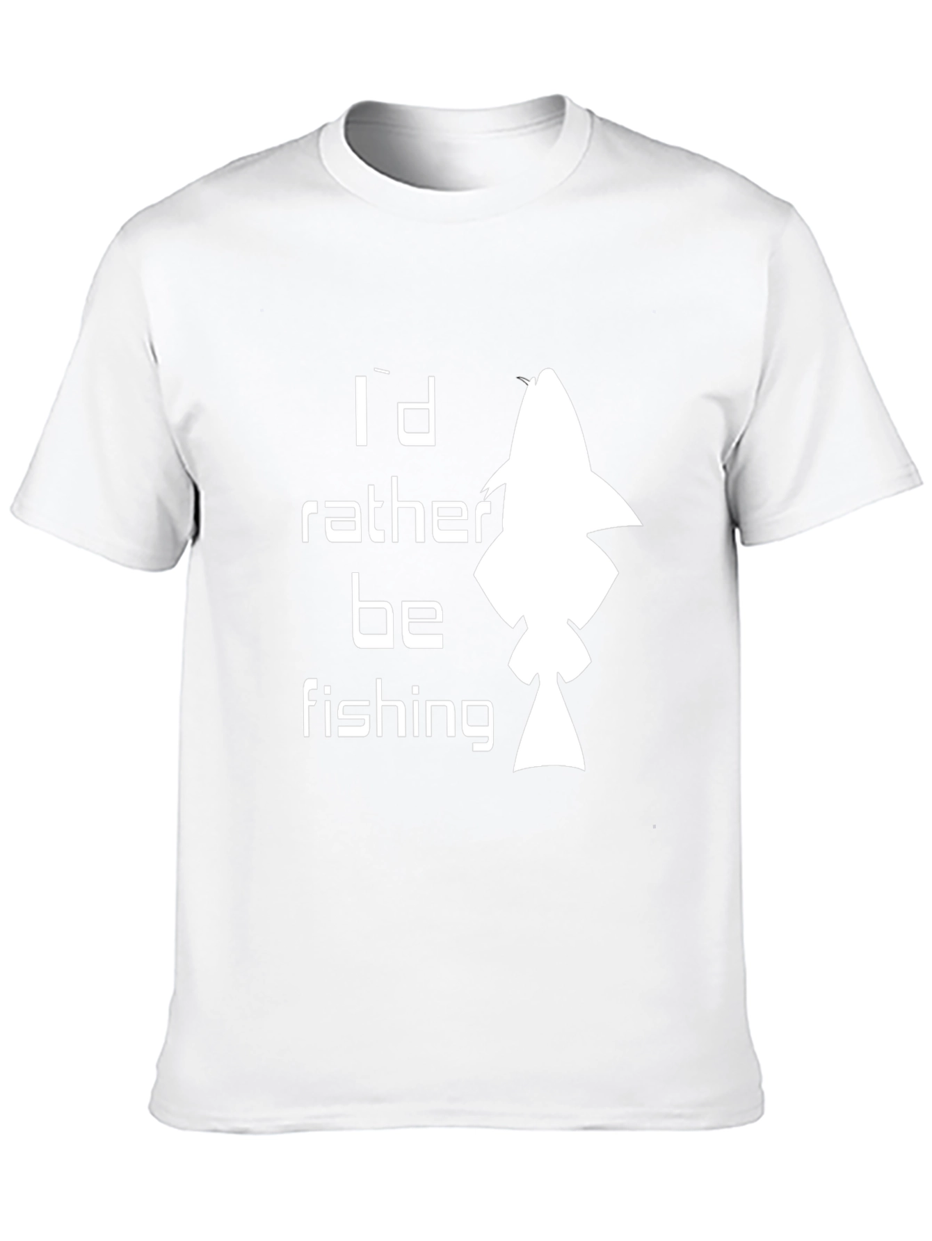 Id Rather Be Fishing Black Graphic T-Shirt