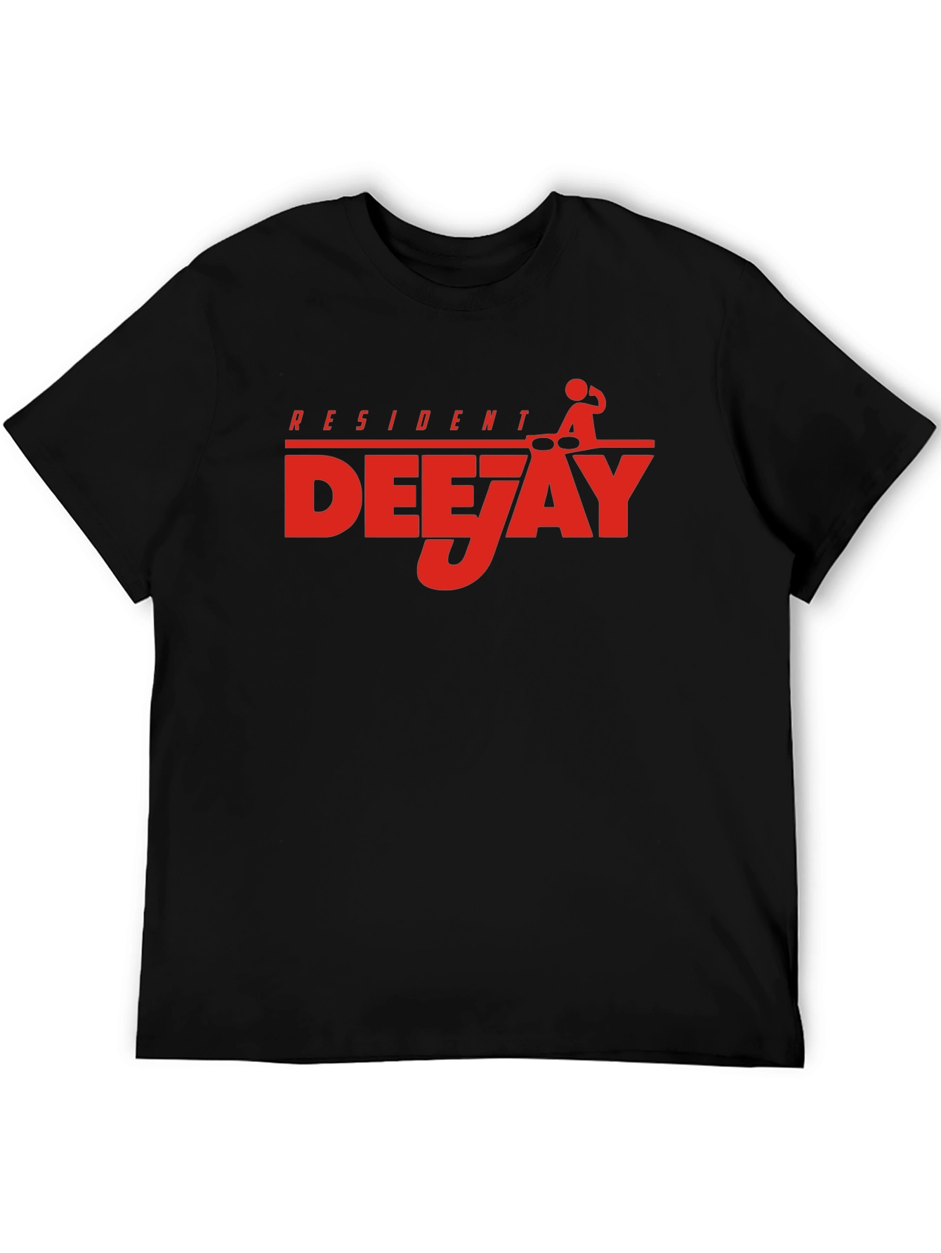 Resident Deejay Graphic T-Shirt Black