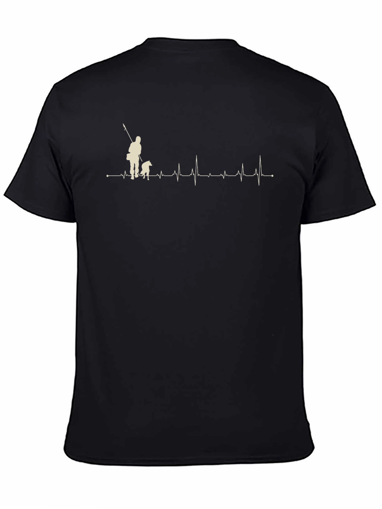 Hunter Dog Heartbeat Graphic Tee - Black