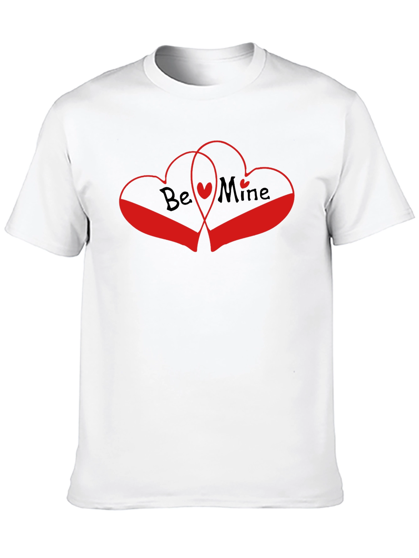 Be Mine Heart Graphic Tee - Black