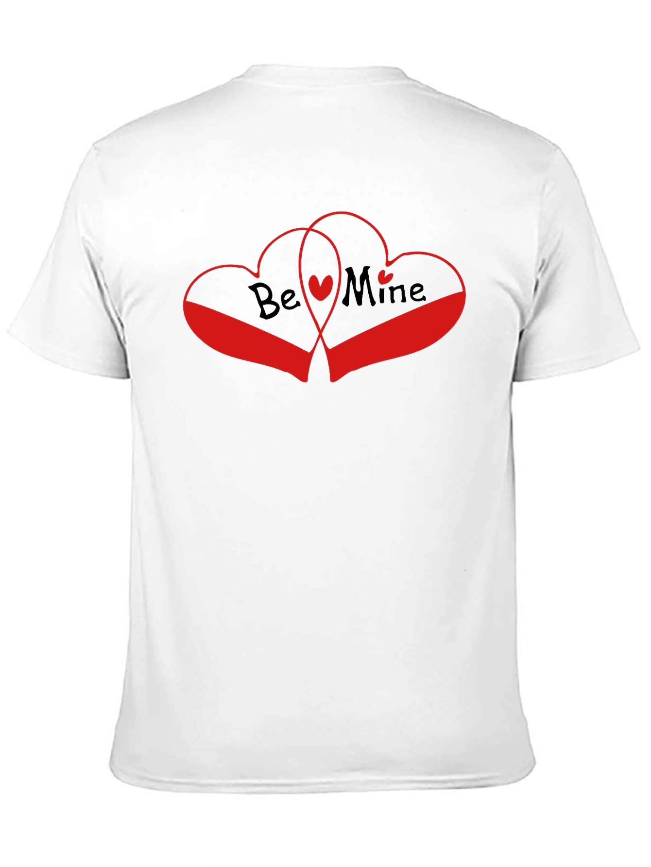Be Mine Heart Graphic Tee - Black