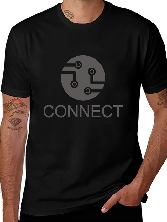 Connect Graphic T-Shirt - Black Cotton Blend