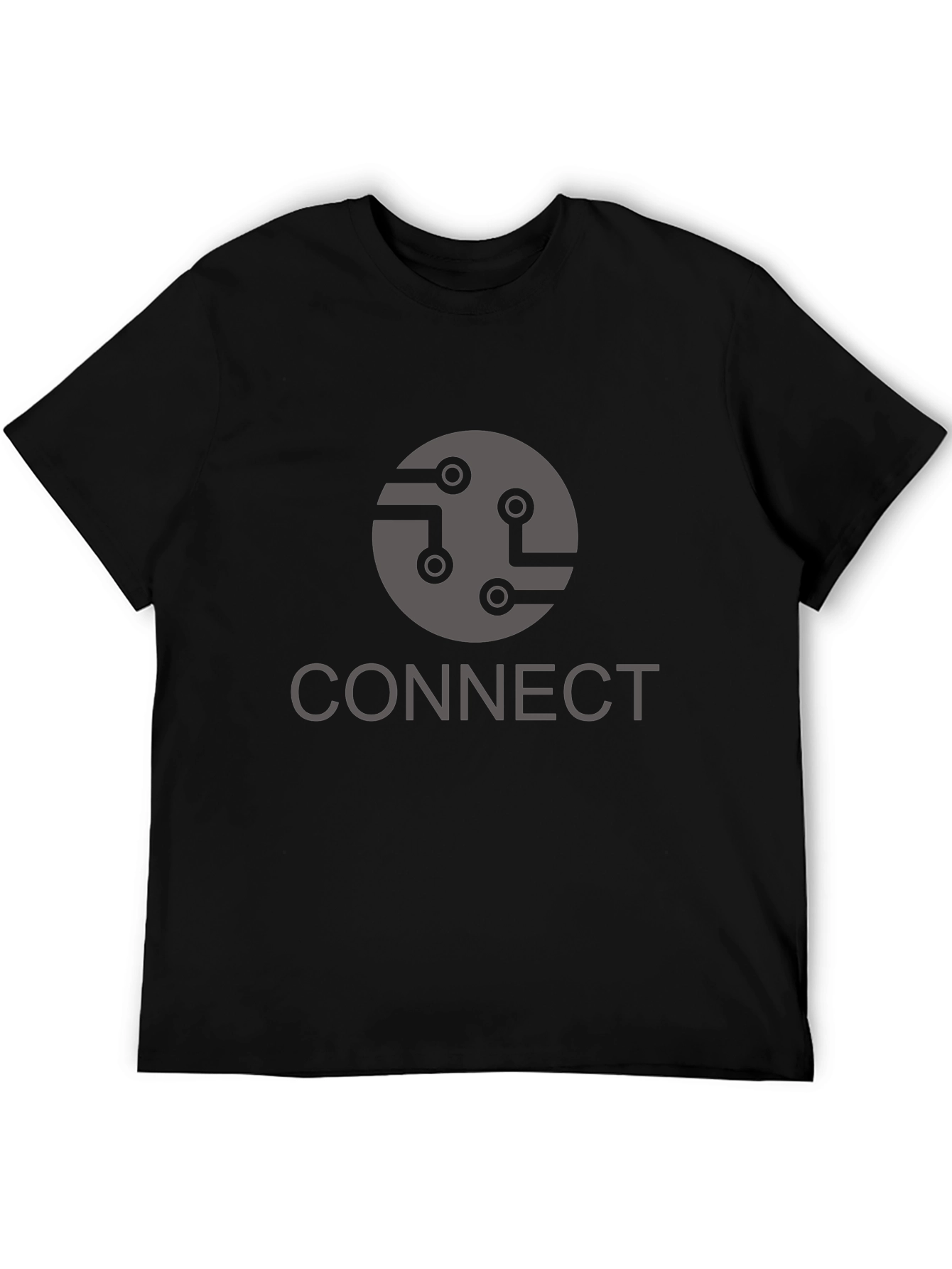 Connect Graphic T-Shirt - Black Cotton Blend