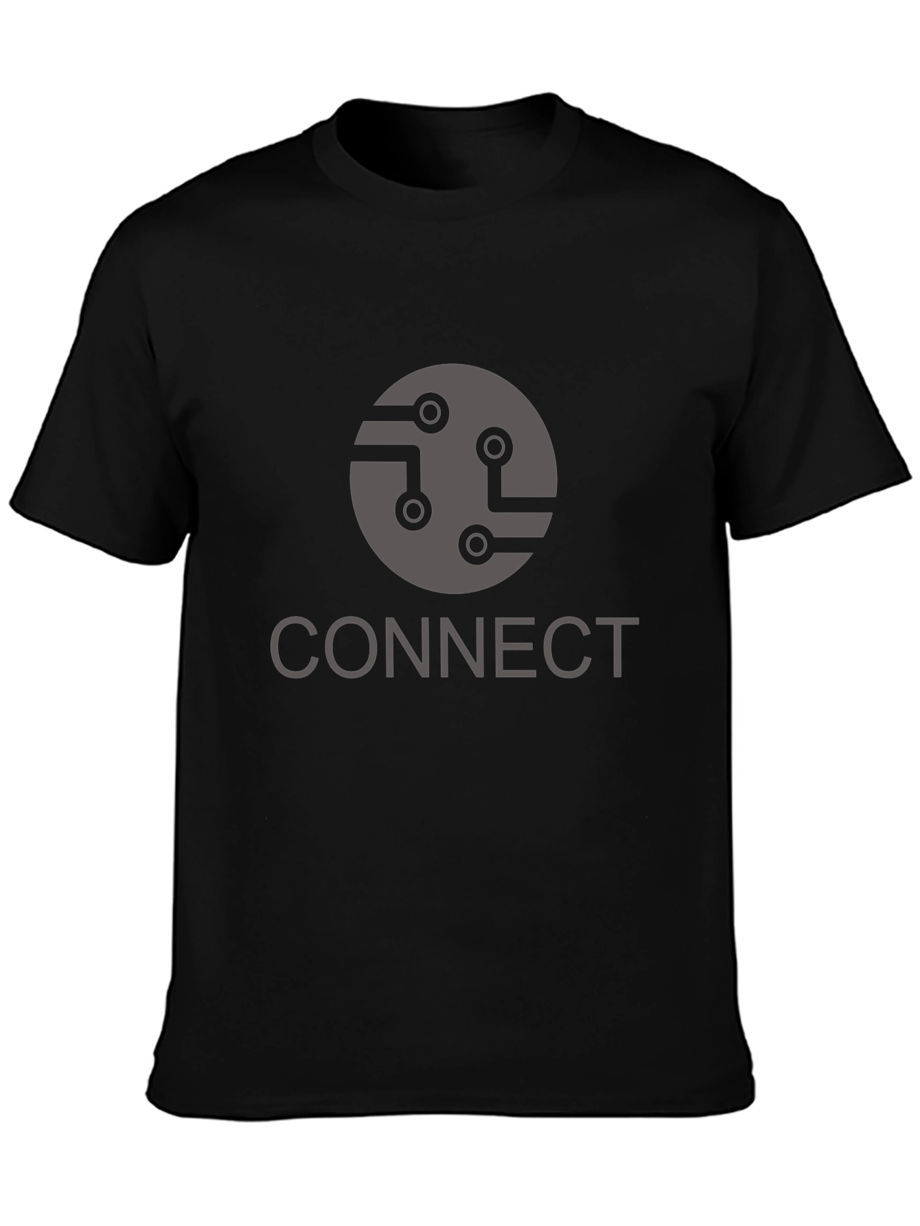 Connect Graphic T-Shirt - Black Cotton Blend
