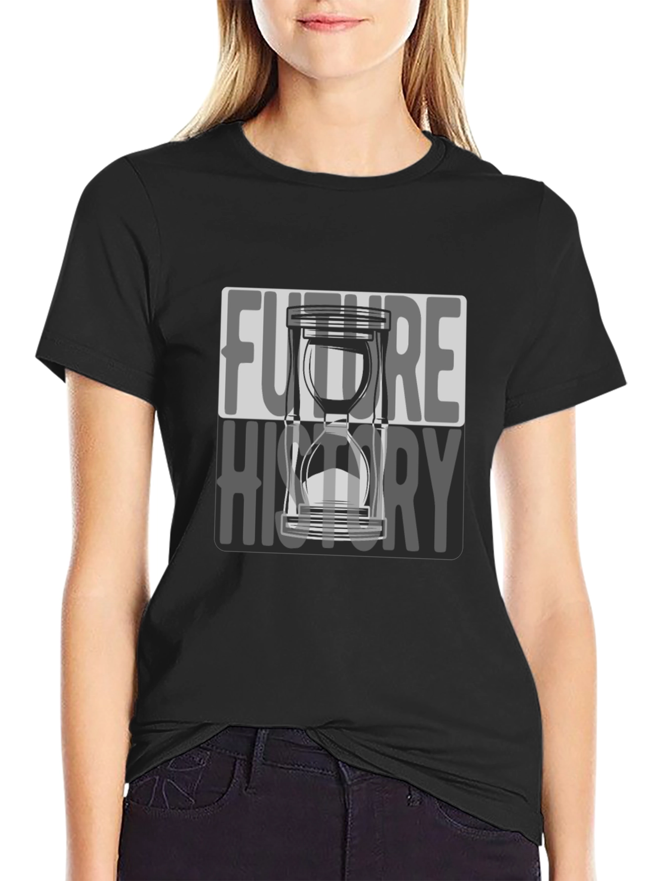 Future History Hourglass Graphic T-Shirt