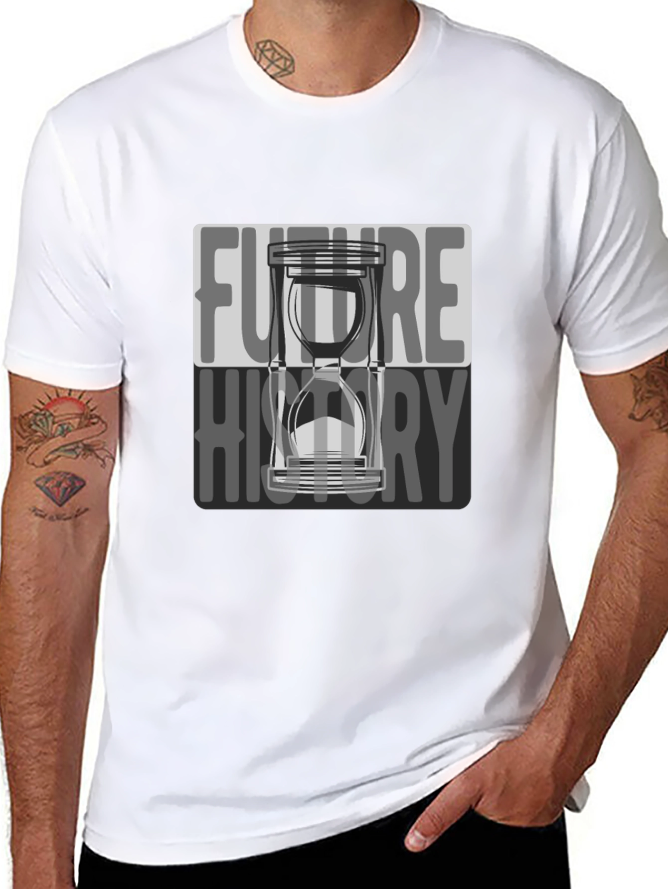 Future History Hourglass Graphic T-Shirt