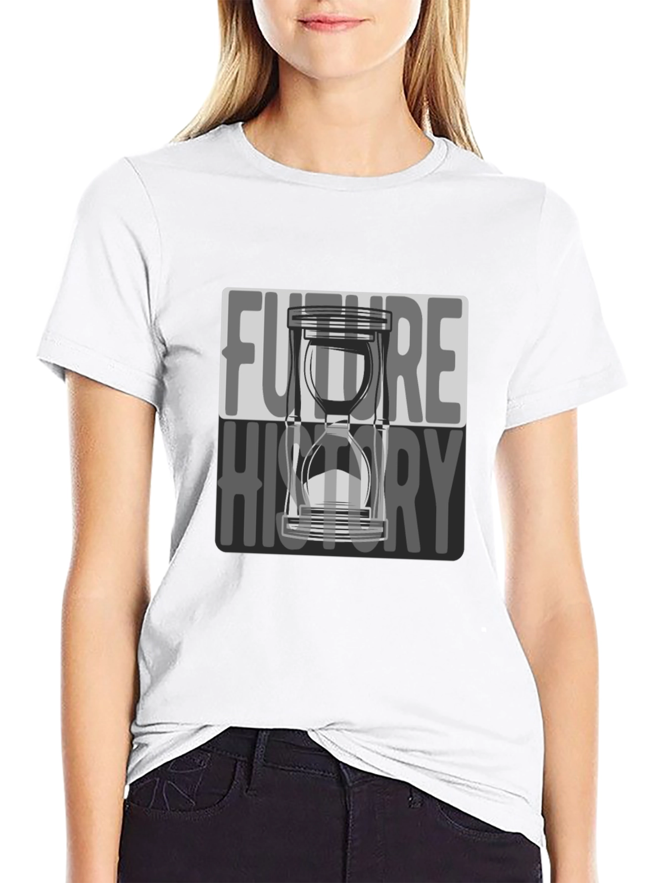 Future History Hourglass Graphic T-Shirt