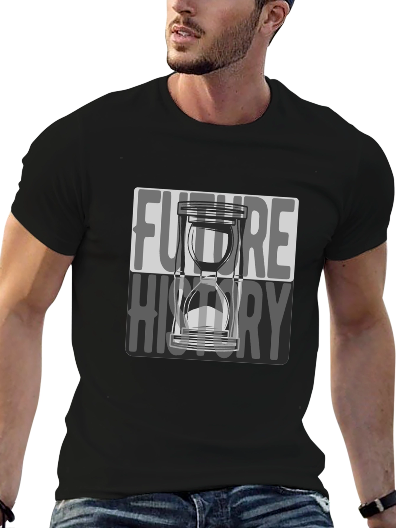 Future History Hourglass Graphic T-Shirt