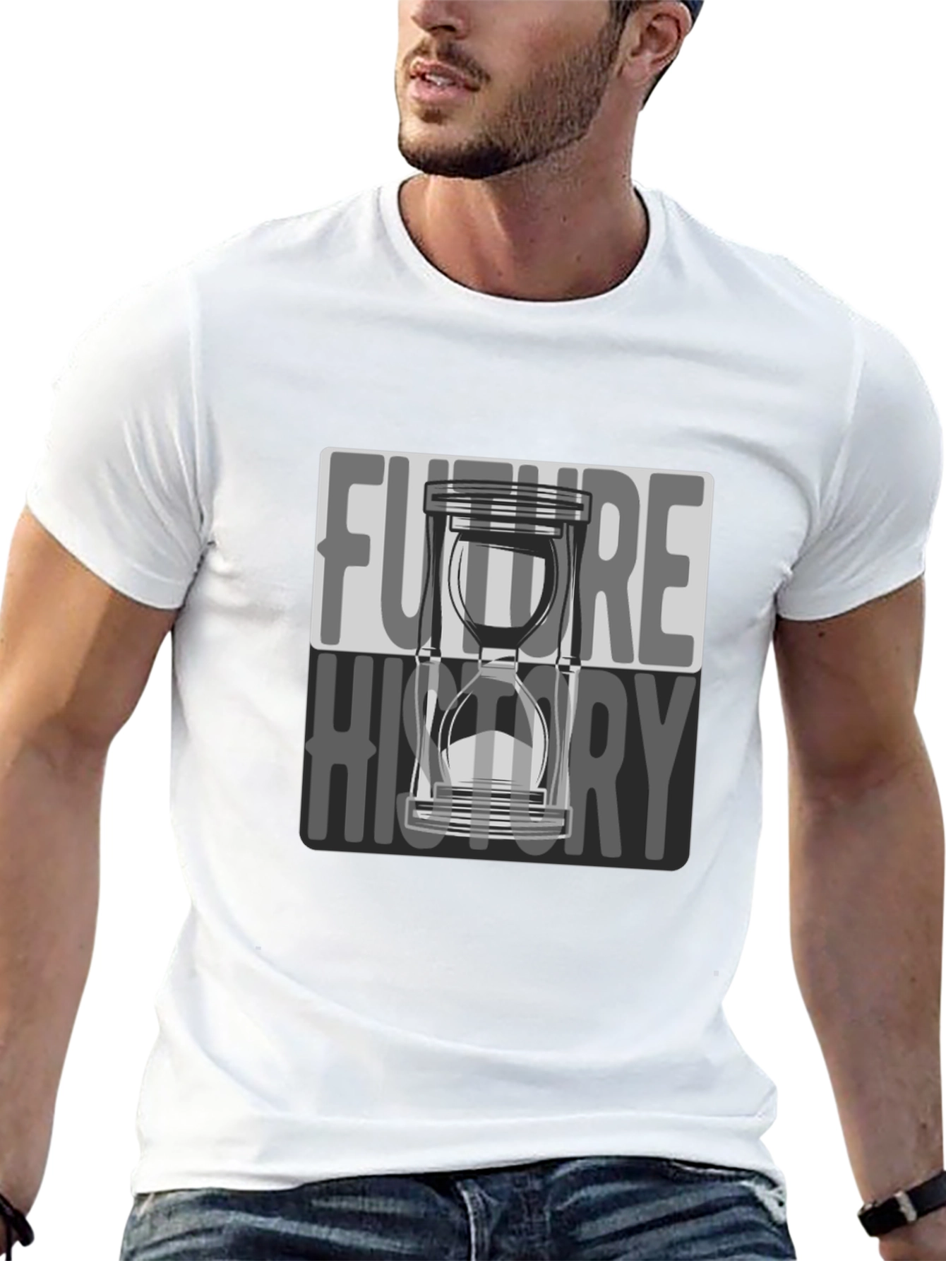 Future History Hourglass Graphic T-Shirt