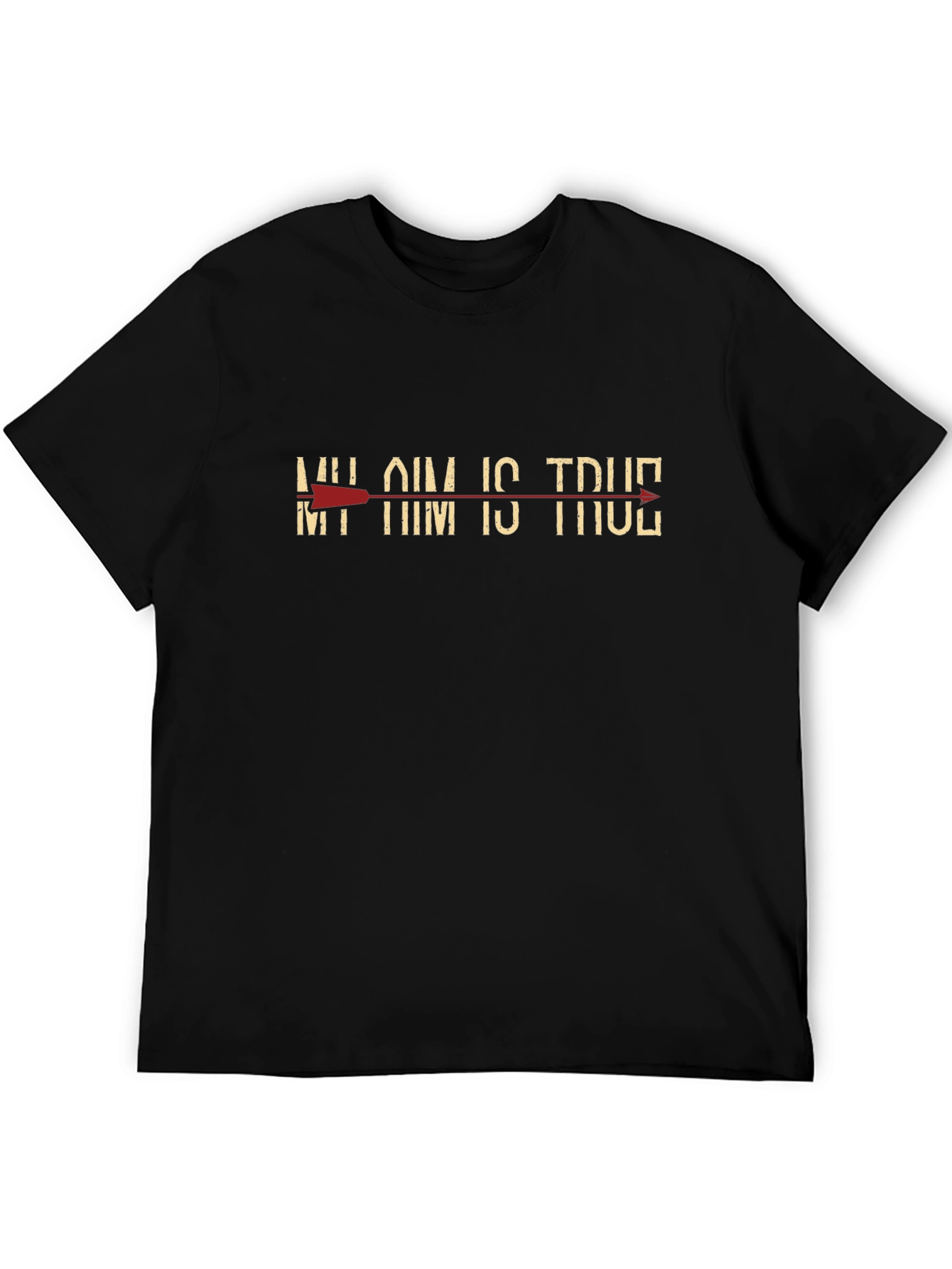 My Aim Is True Graphic T-Shirt - Black