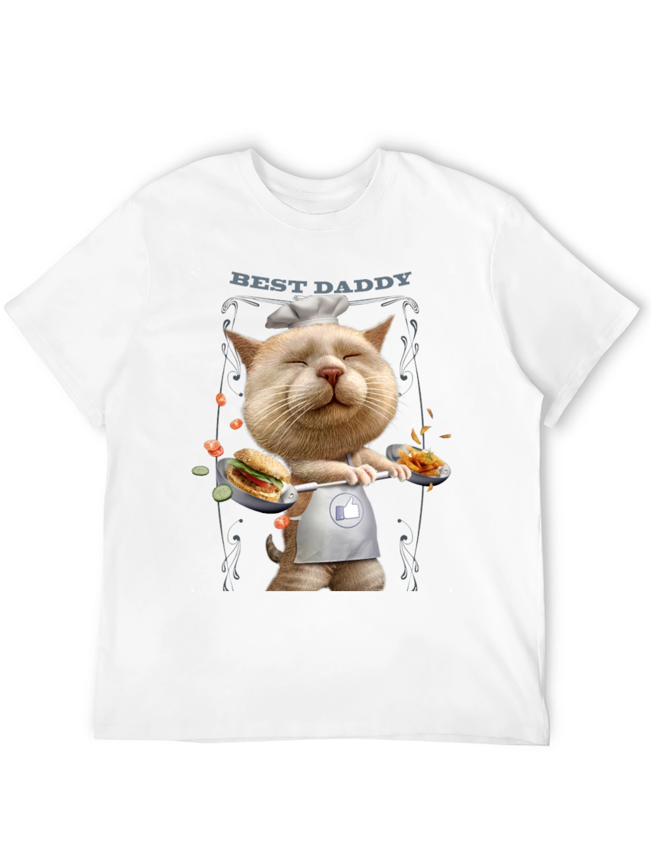 Best Daddy Cat Chef T-Shirt