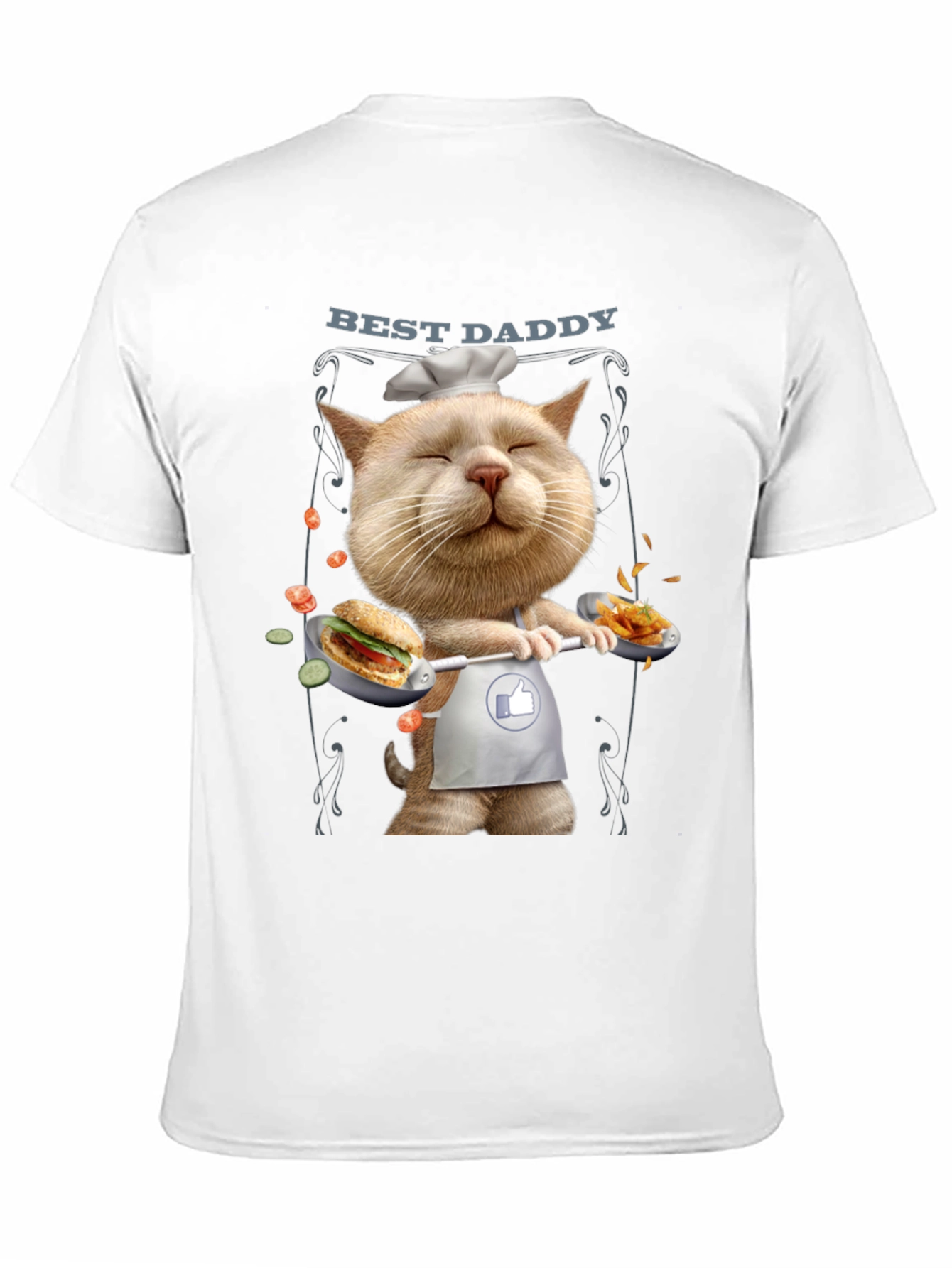 Best Daddy Cat Chef T-Shirt