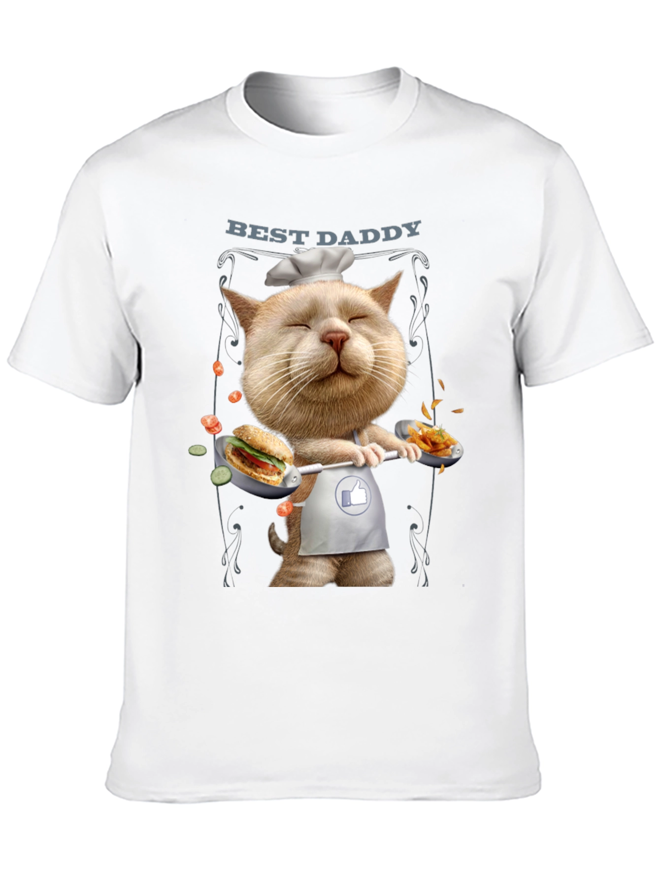 Best Daddy Cat Chef T-Shirt