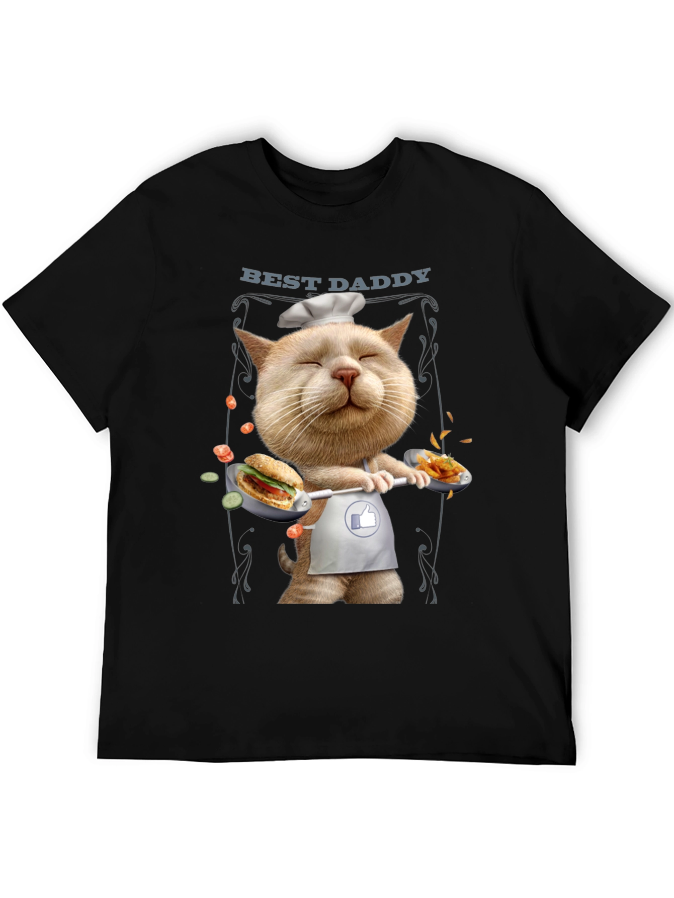 Best Daddy Cat Chef T-Shirt