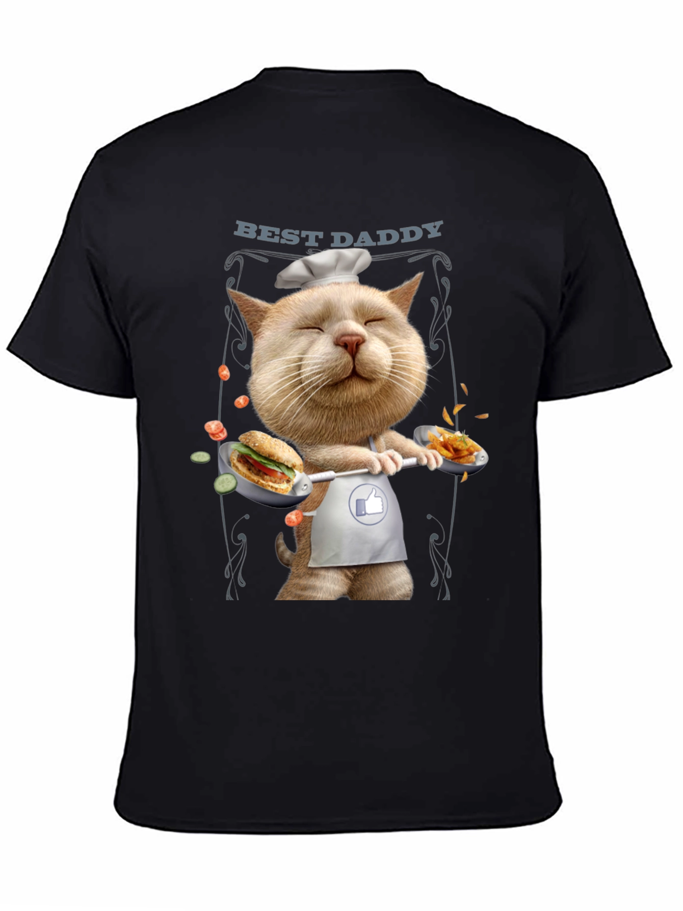 Best Daddy Cat Chef T-Shirt