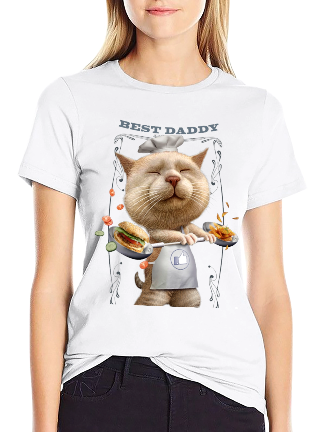 Best Daddy Cat Chef T-Shirt