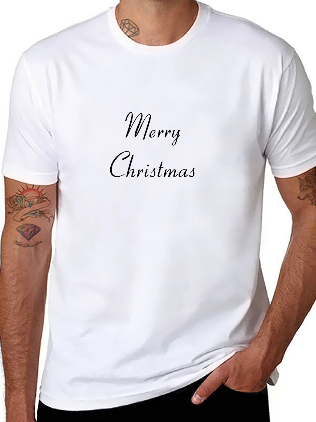 Merry Christmas Black T-Shirt