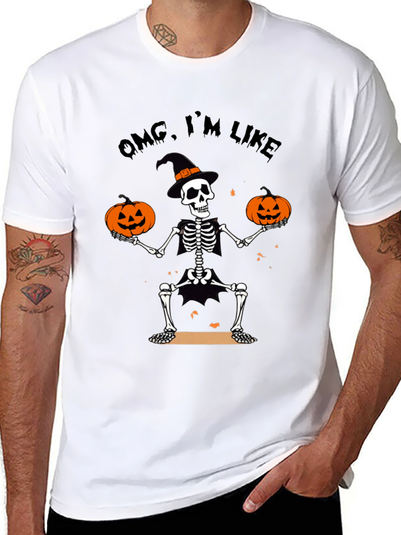 OMG Im Like Halloween Skeleton T-Shirt