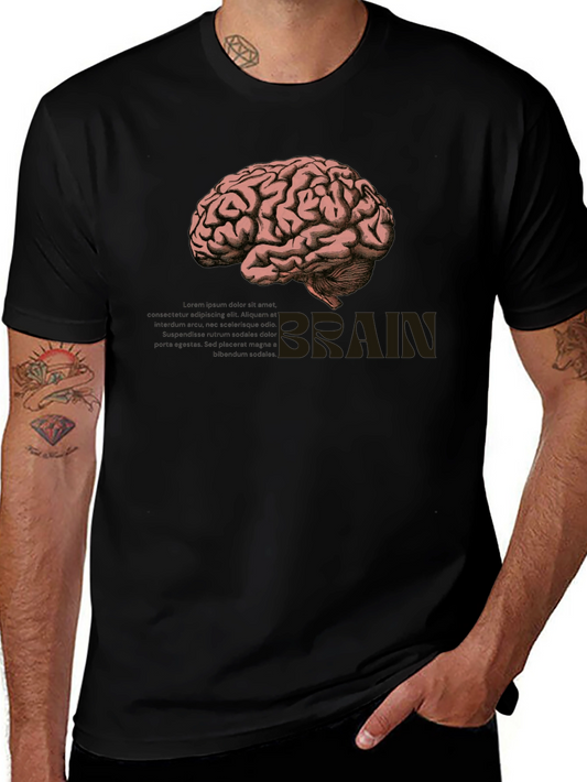 Brain Graphic Tee - Smart Style