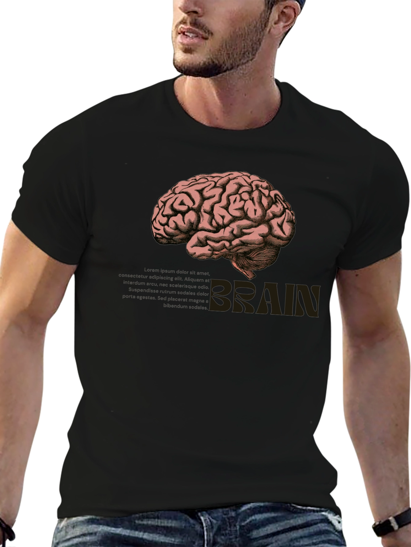 Brain Graphic Tee - Smart Style