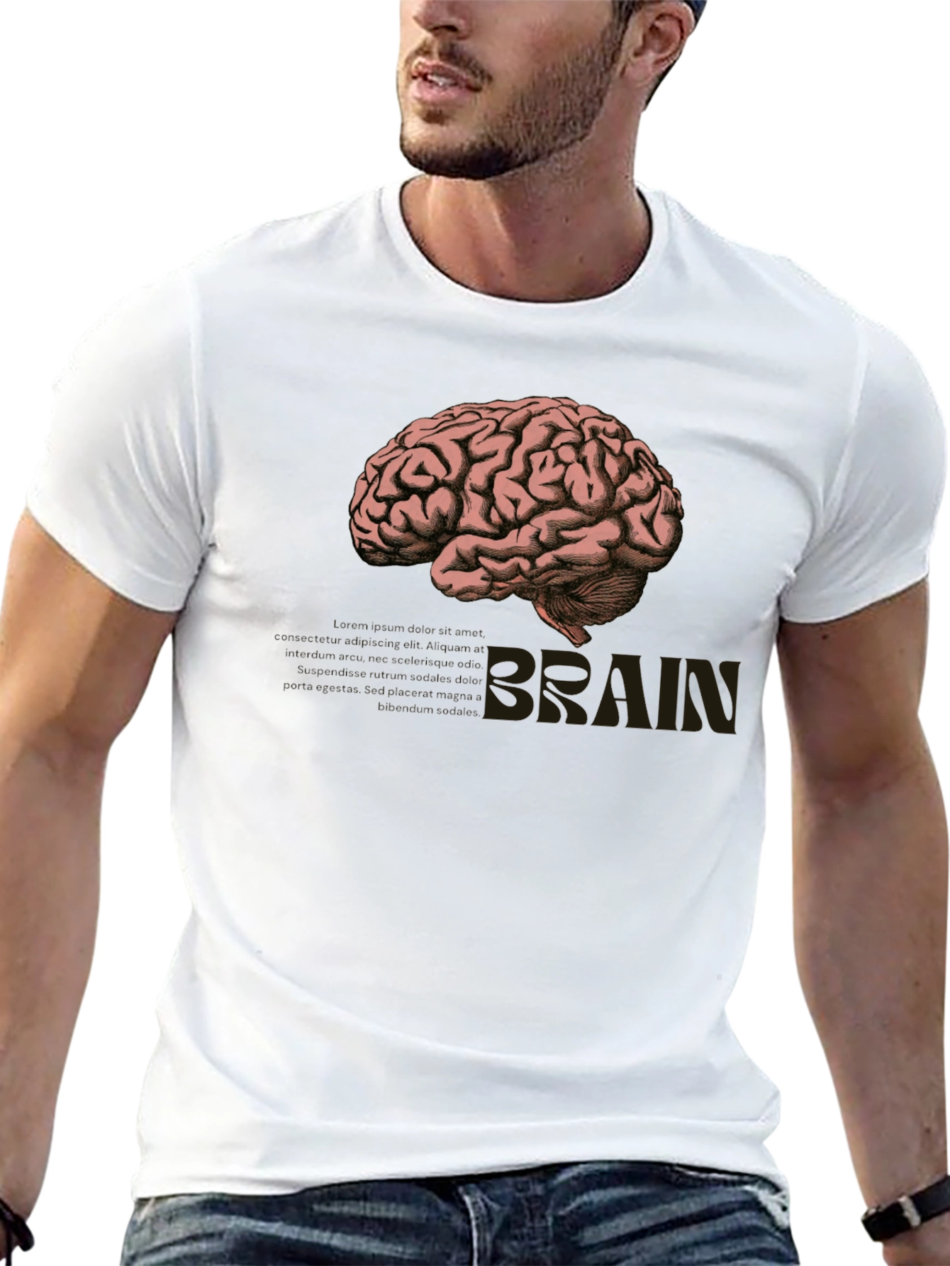 Brain Graphic Tee - Smart Style