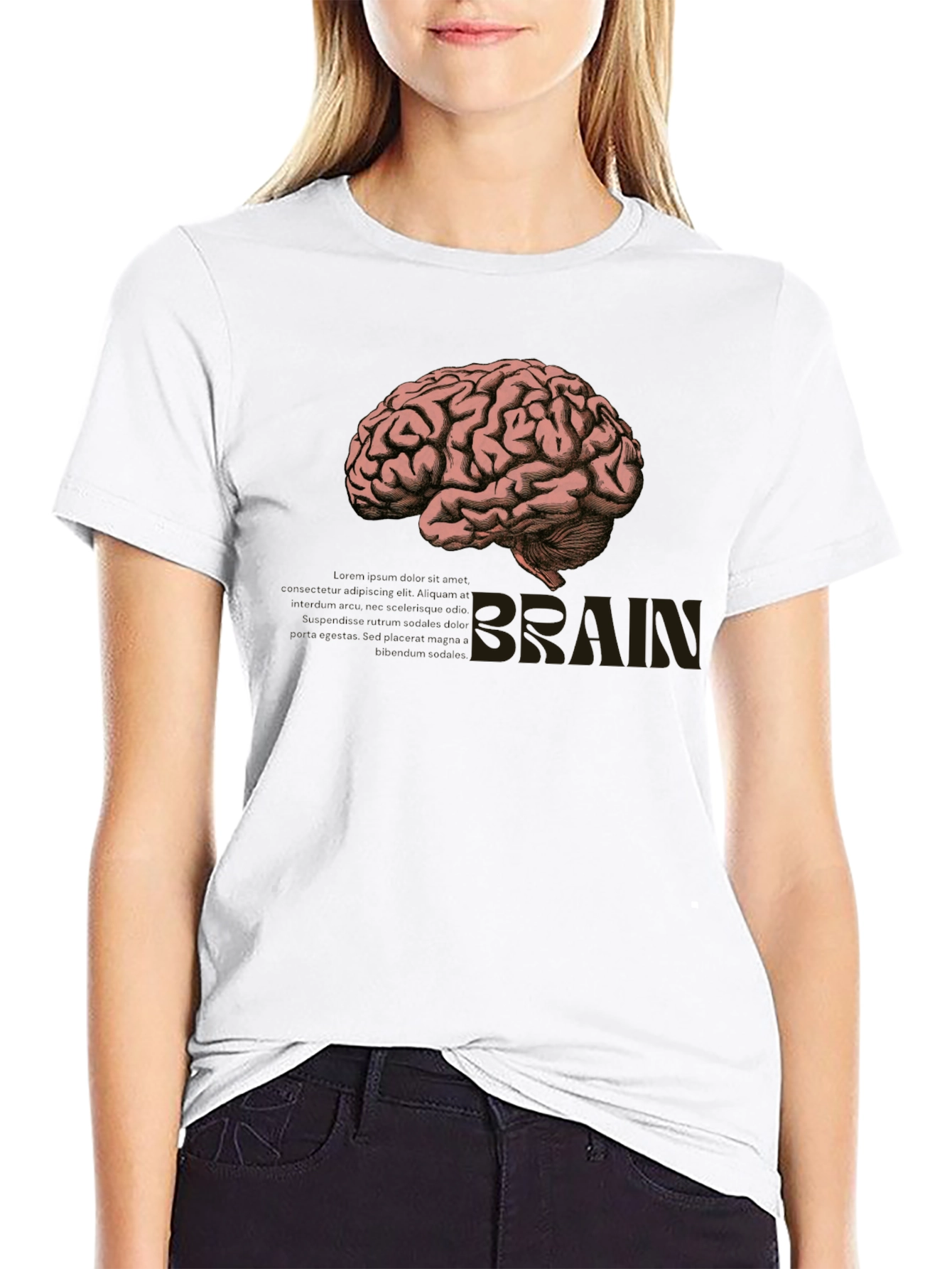 Brain Graphic Tee - Smart Style