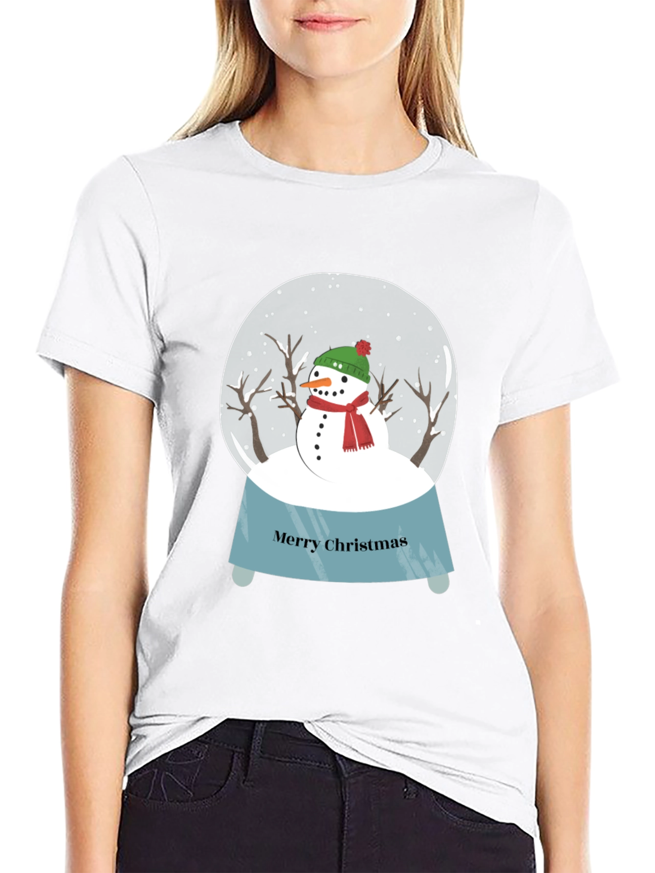 Christmas Snow Globe Graphic T-Shirt
