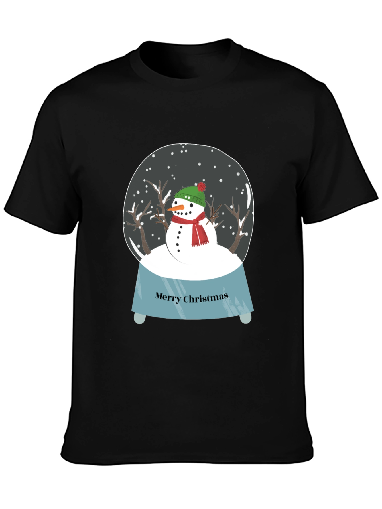 Christmas Snow Globe Graphic T-Shirt