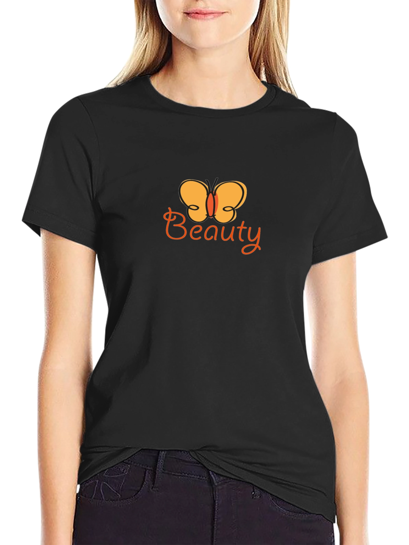 Beauty Butterfly Graphic Tee - Stylish Comfort
